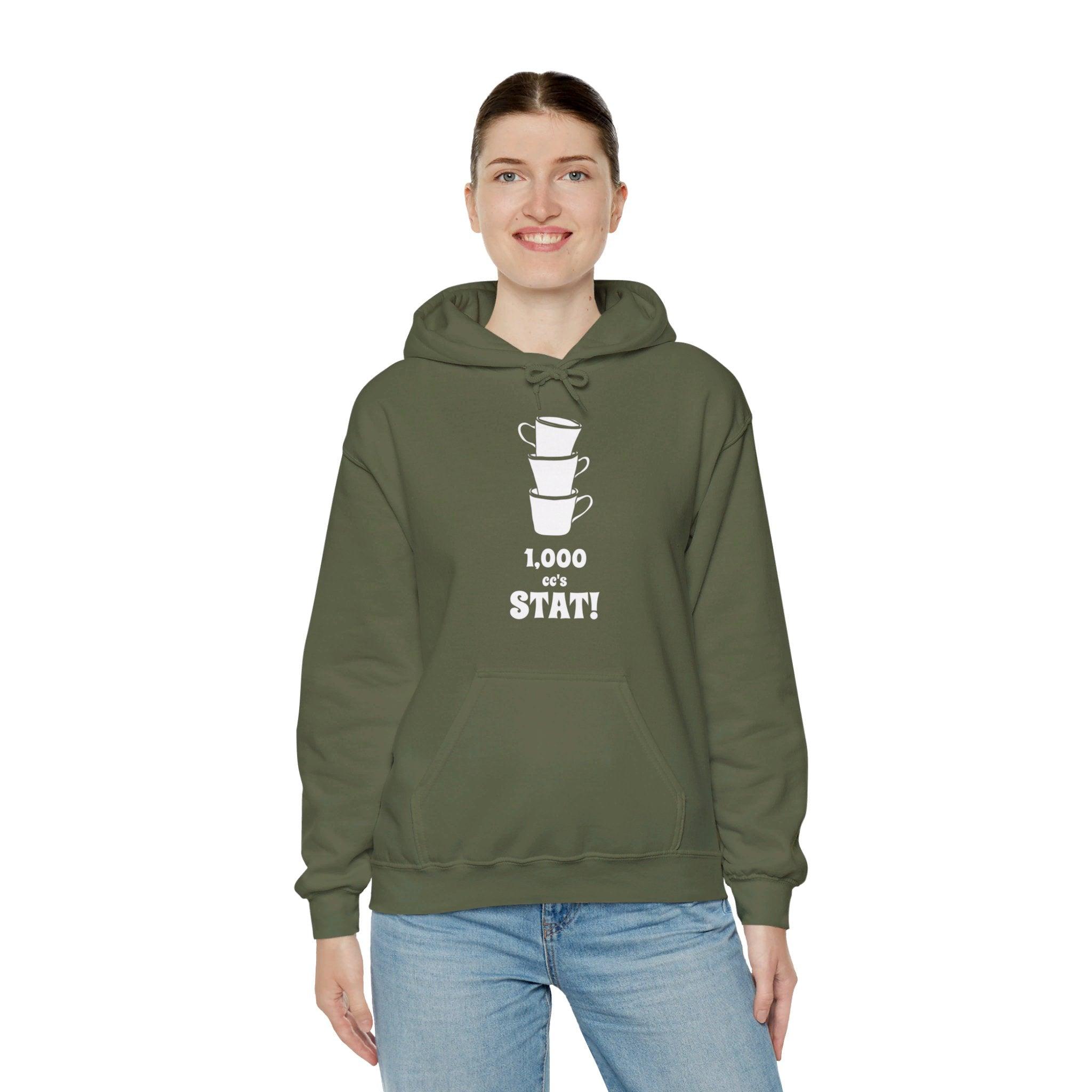 1,000 cc's Stat! - Hoodie - Witty Twisters Fashions