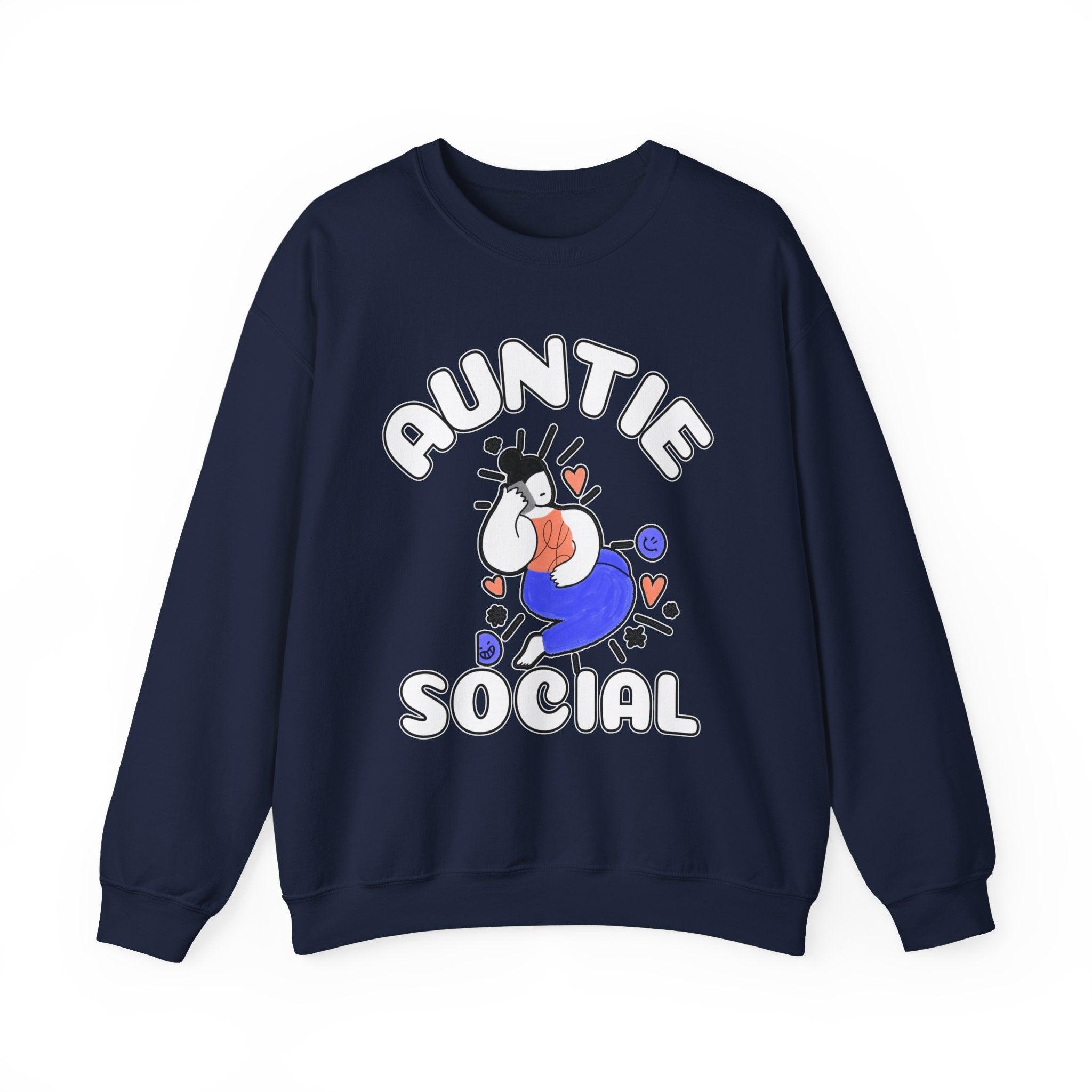 Auntie Social - Sweatshirt - Witty Twisters Fashions