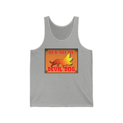 Beware of Devil Dog Sign - Tank Top - Witty Twisters Fashions