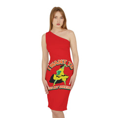 I want to mess my dress - Shoulder Dress - Witty Twisters Fashions