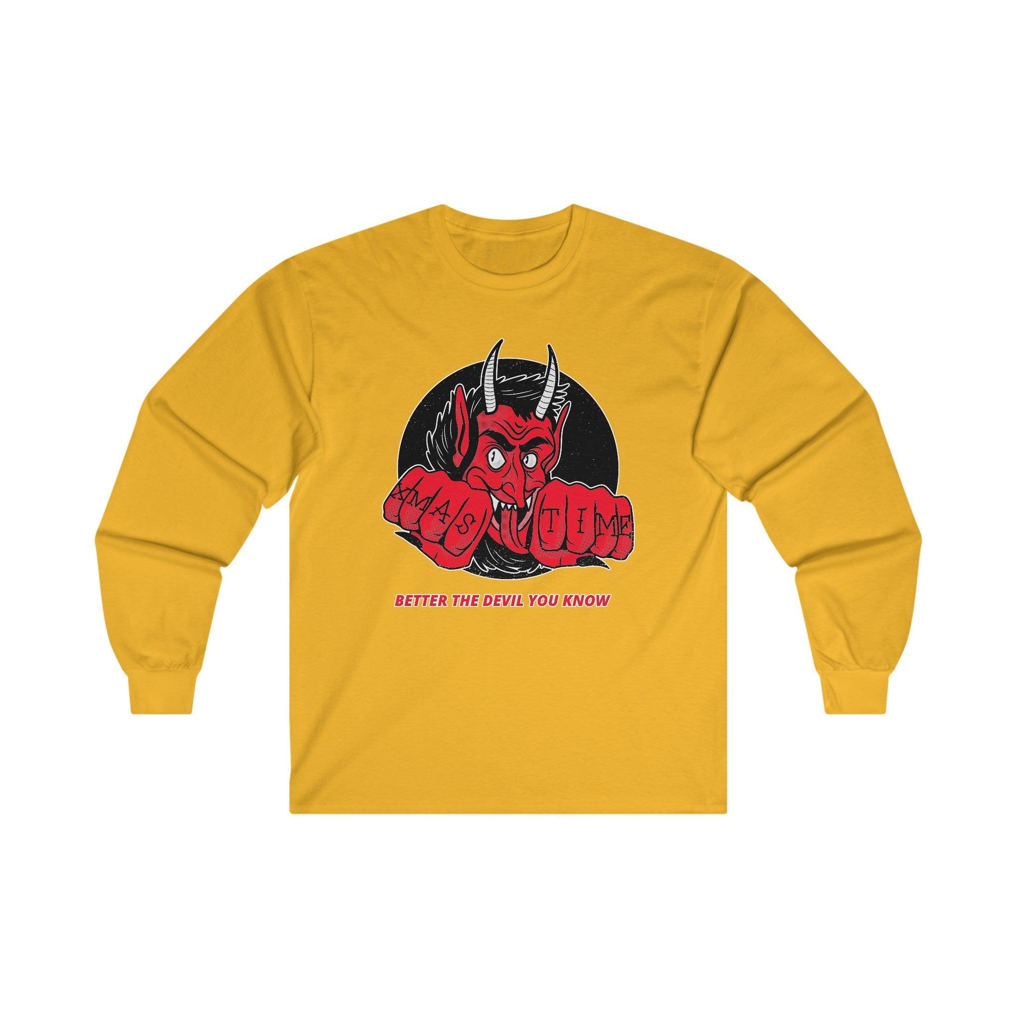 Better the devil you know Xmas time - Long-Sleeve Tee