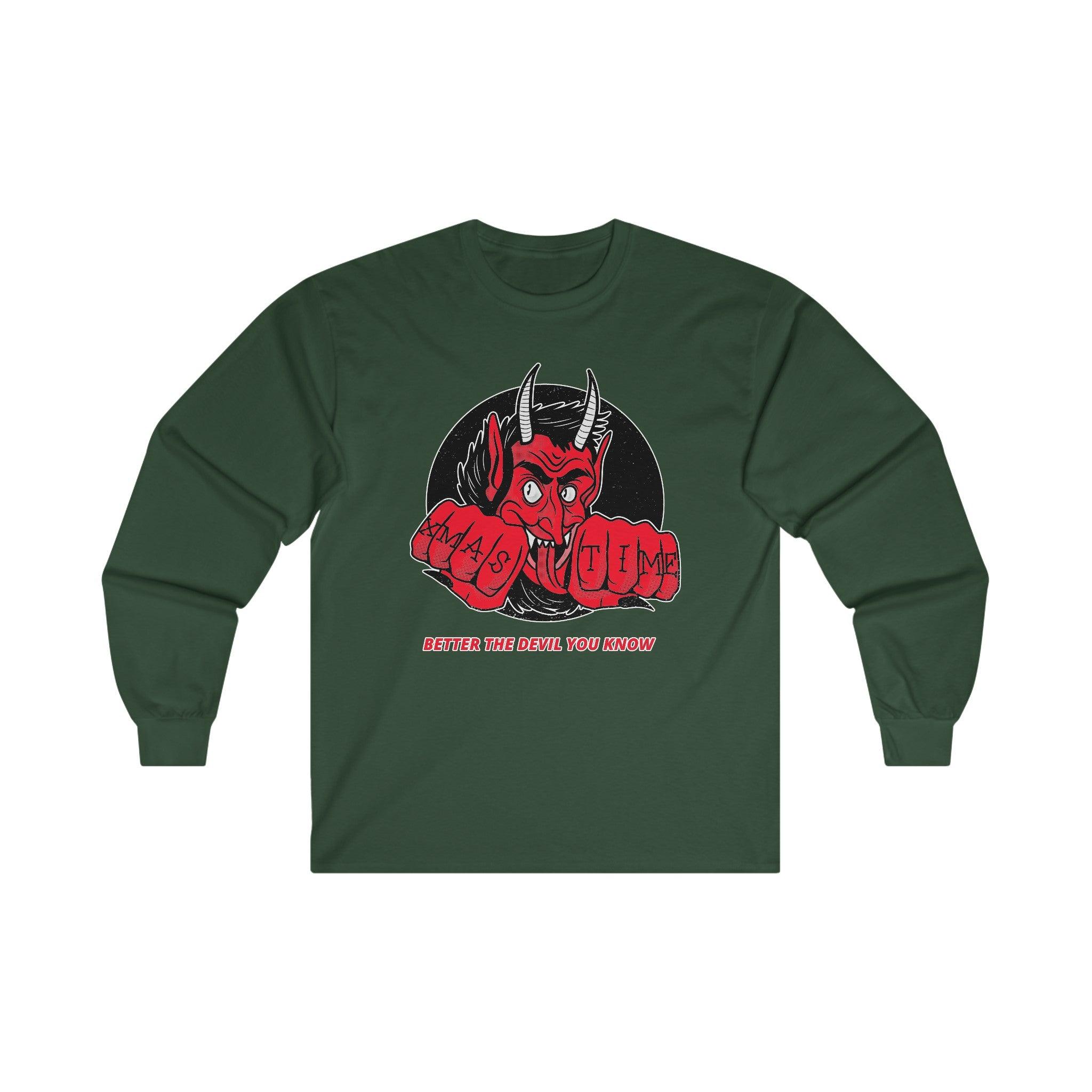 Better the devil you know Xmas time - Long-Sleeve Tee