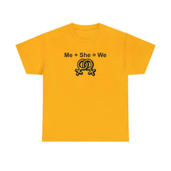 Me + She = We women's same-sex symbols - T-Shirt - Witty Twisters Fashions