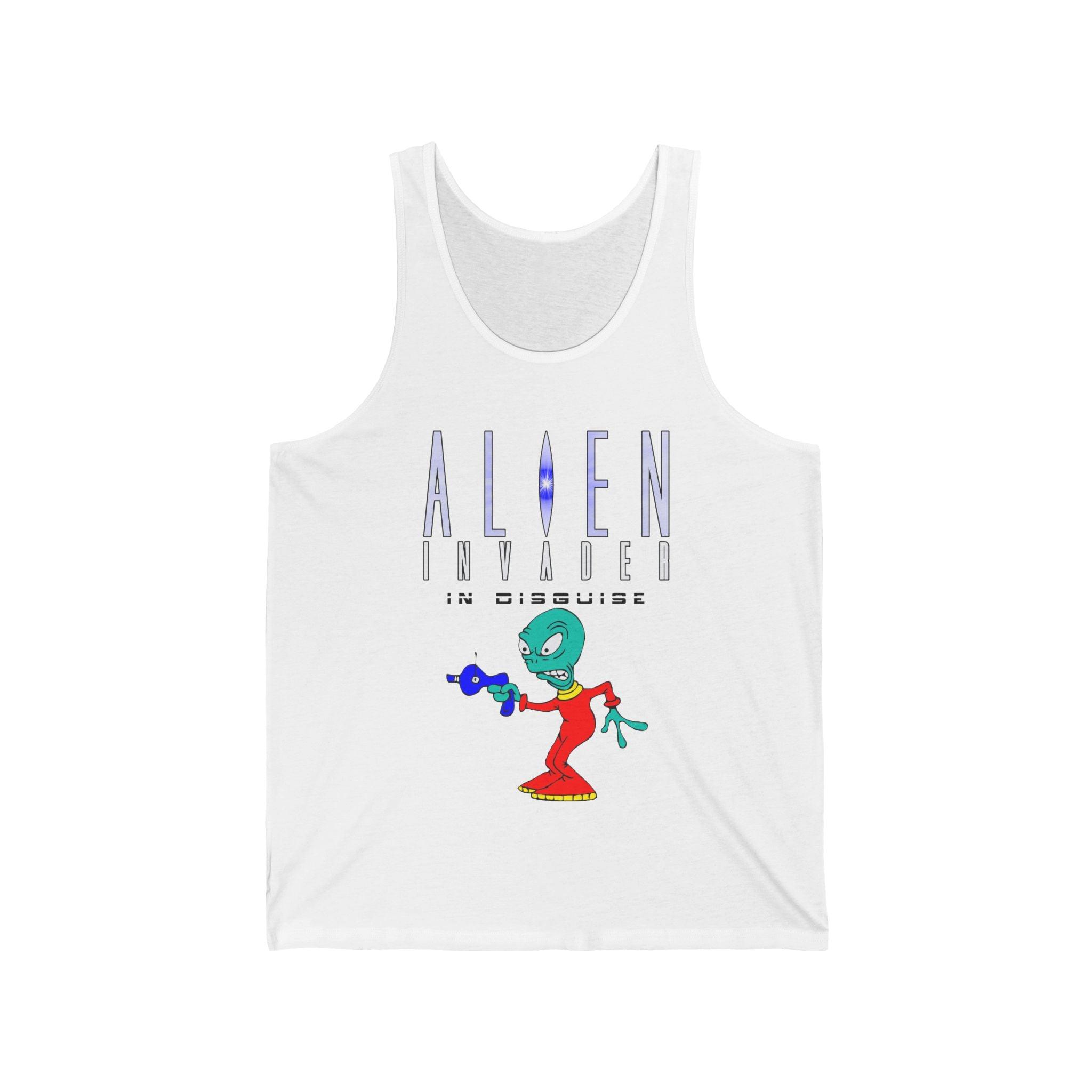 Alien Invader In Disguise - Tank Top - Witty Twisters Fashions