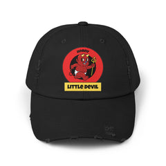 Horny Little Devil - Cotton Twill Distressed Baseball Cap