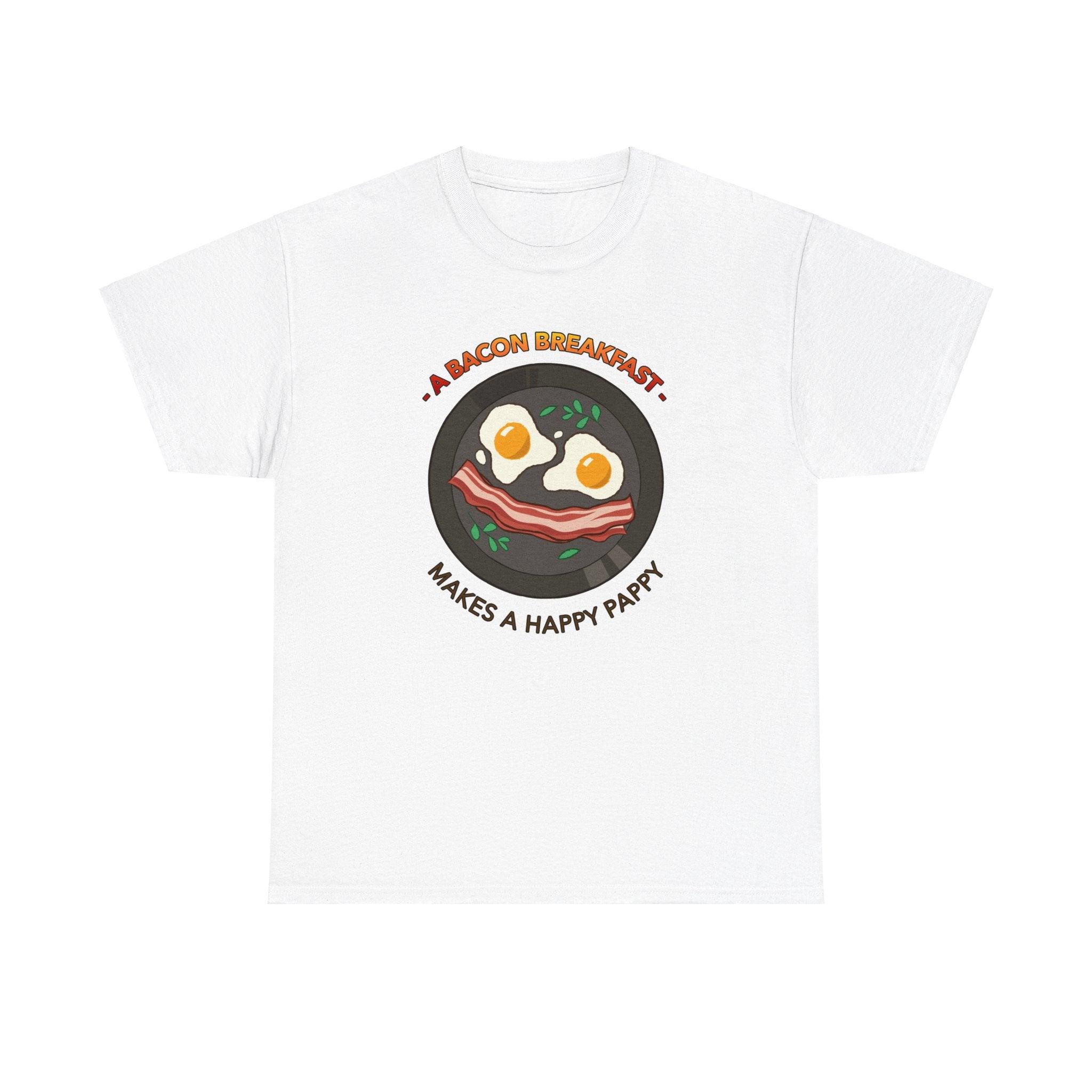 A bacon breakfast makes a happy pappy - T-Shirt - Witty Twisters Fashions