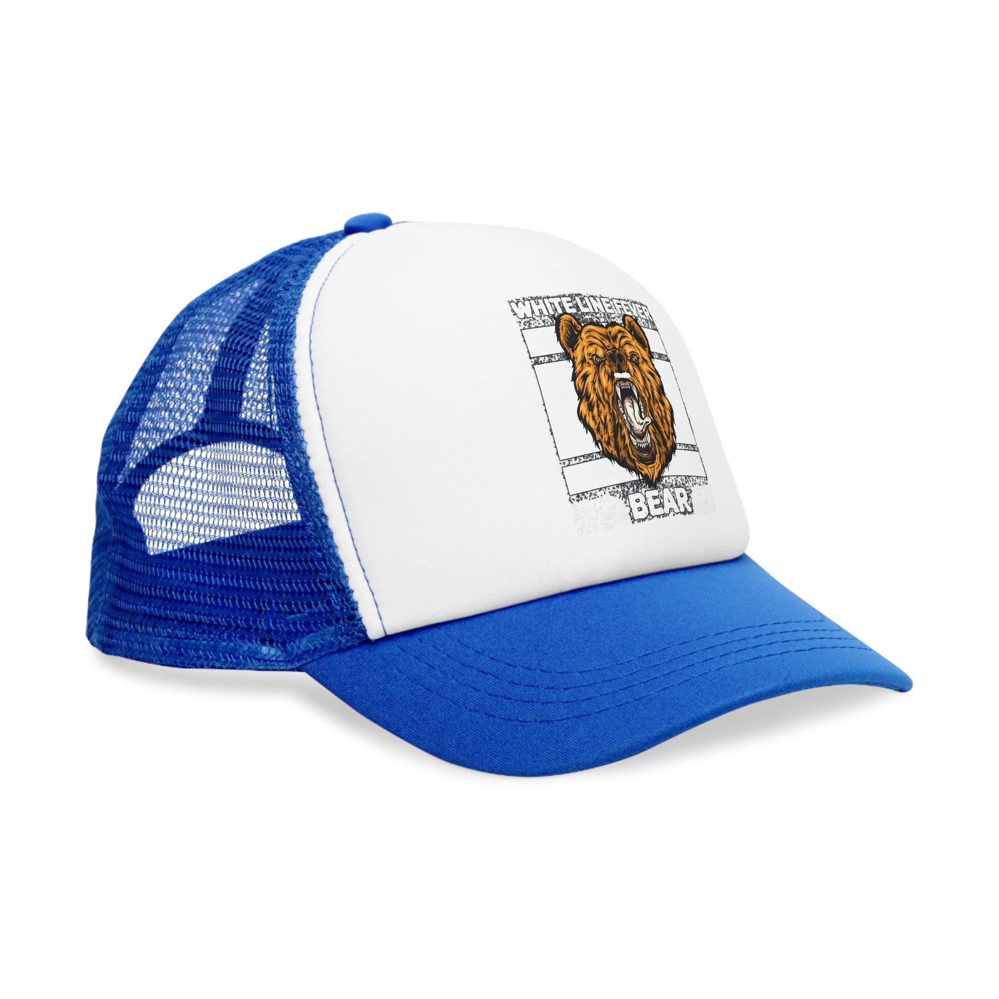 White Line Fever Bear - Mesh Cap - Witty Twisters Fashions