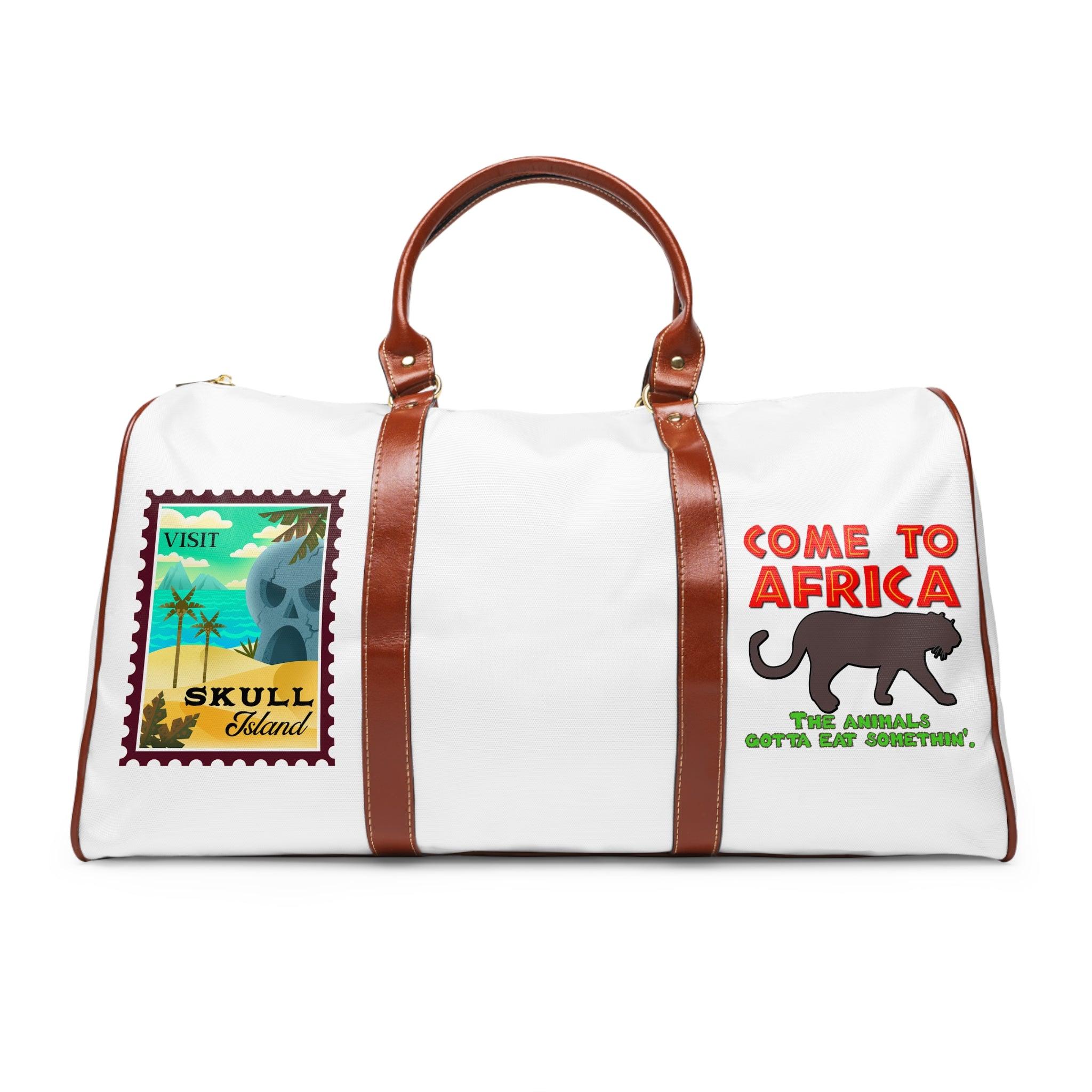 Come To Africa and Visit Skull Island - Waterproof Travel Bag - Witty Twisters Fashions