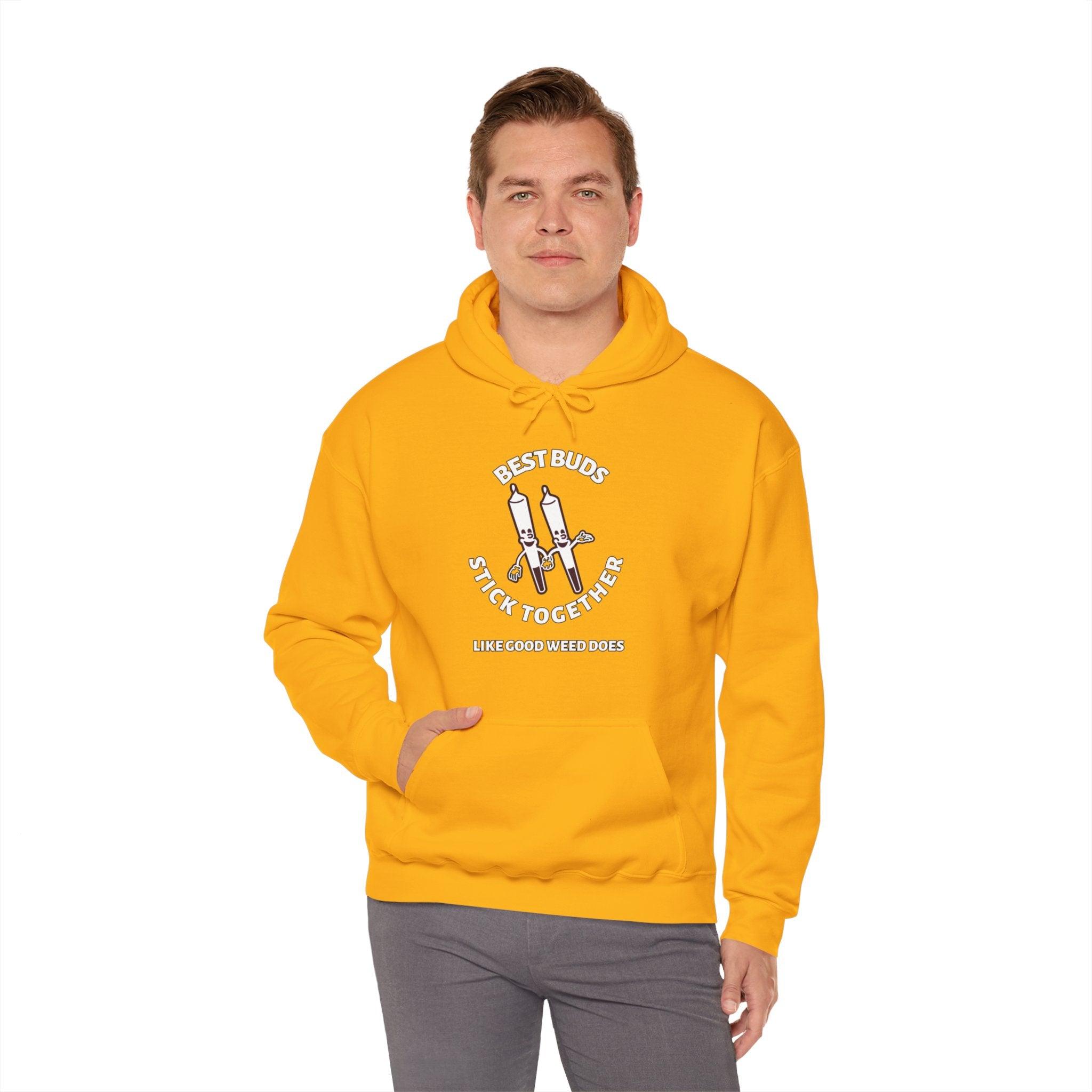 Best Buds Stick Together Like Good Weed Does - Hoodie - Witty Twisters Fashions