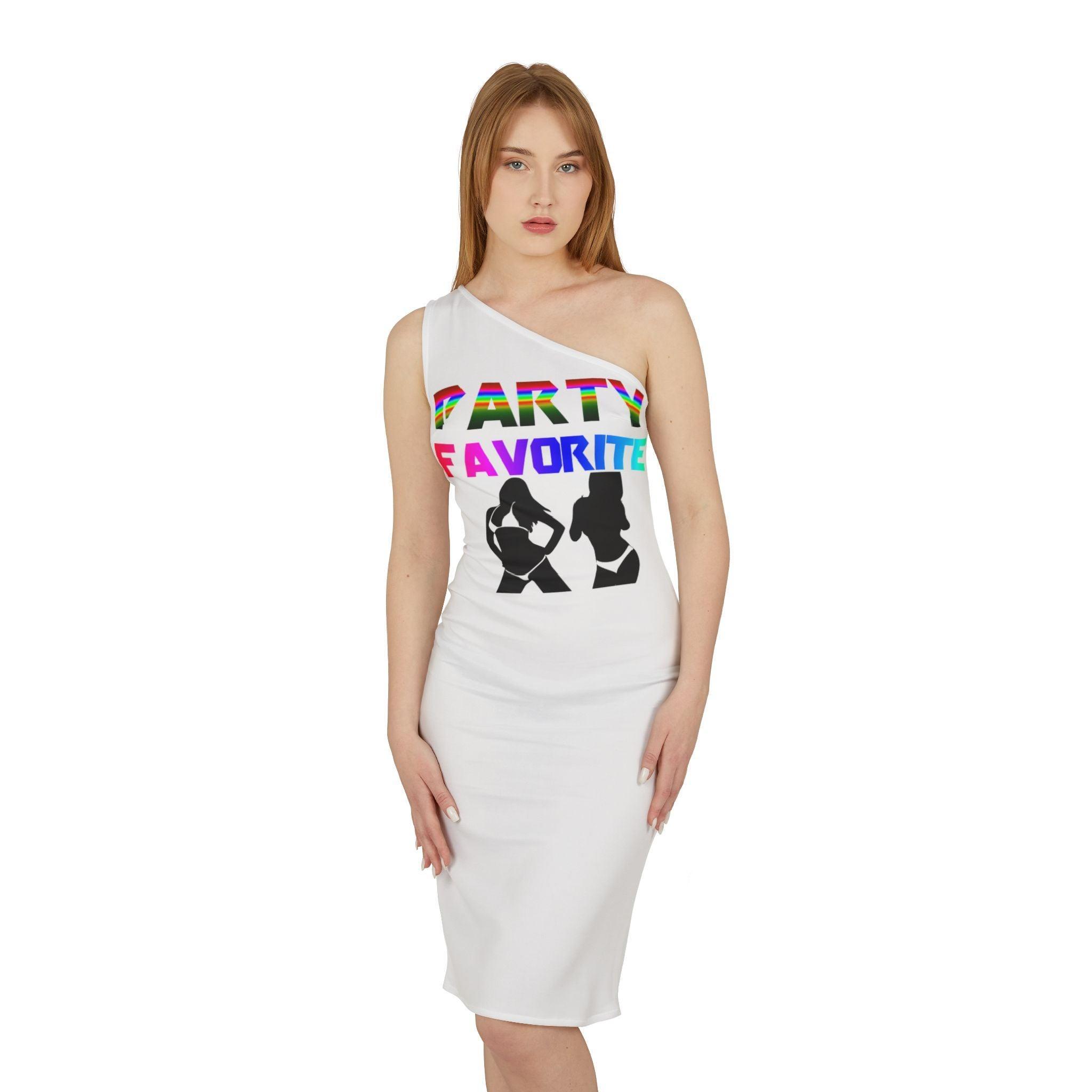 Party Favorite - Shoulder Dress - Witty Twisters Fashions