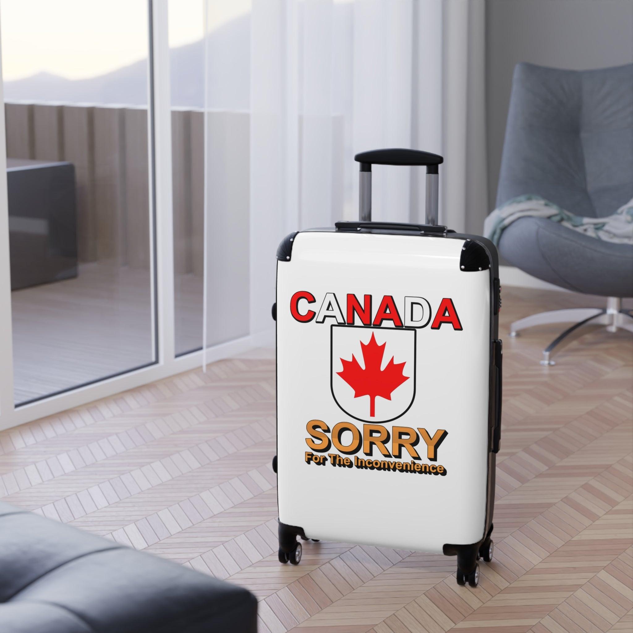 Canada Sorry for the Inconvenience - Suitcase - Witty Twisters Fashions