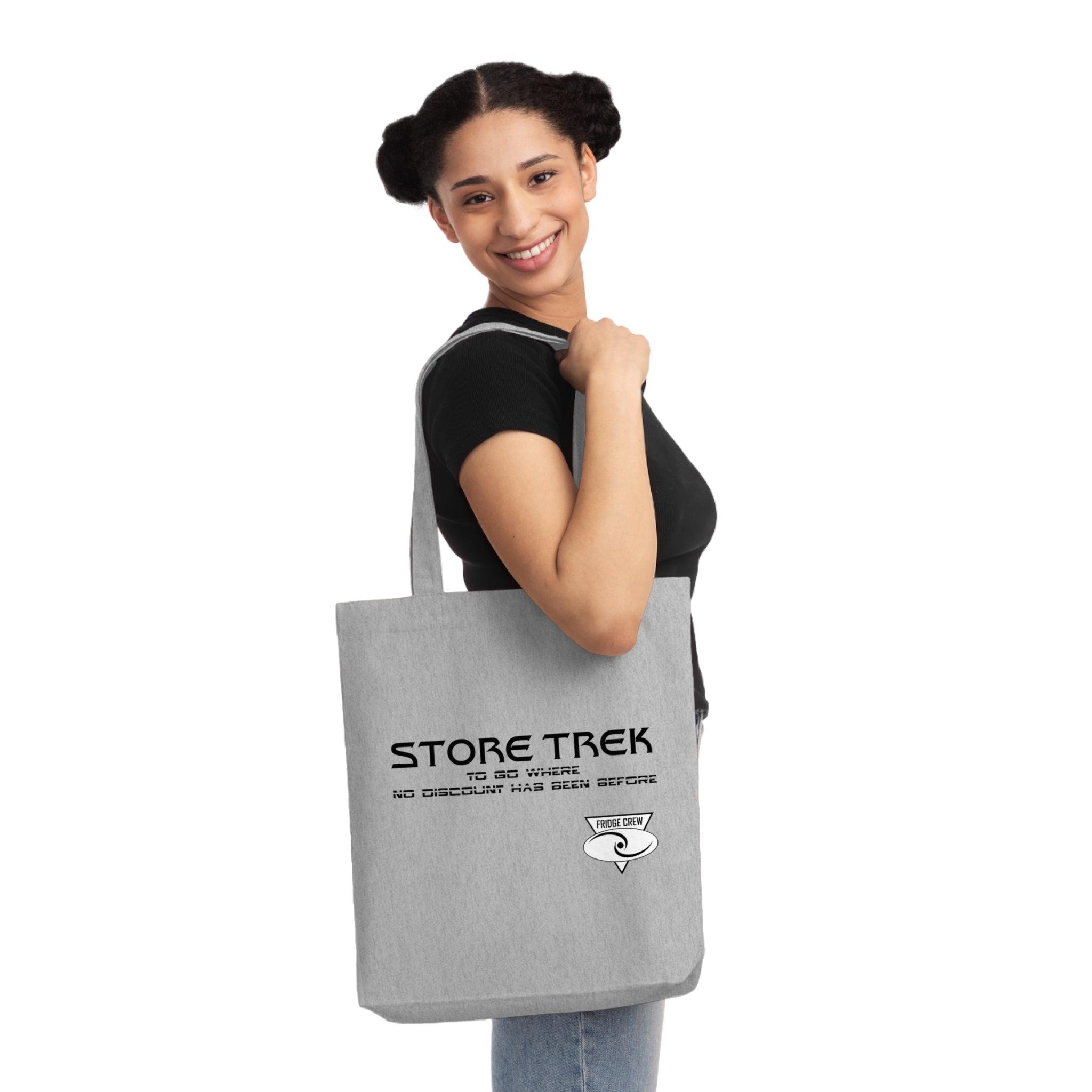 Store Trek To Go Where No Discount Has Been Before Fridge Crew - Woven Tote Bag