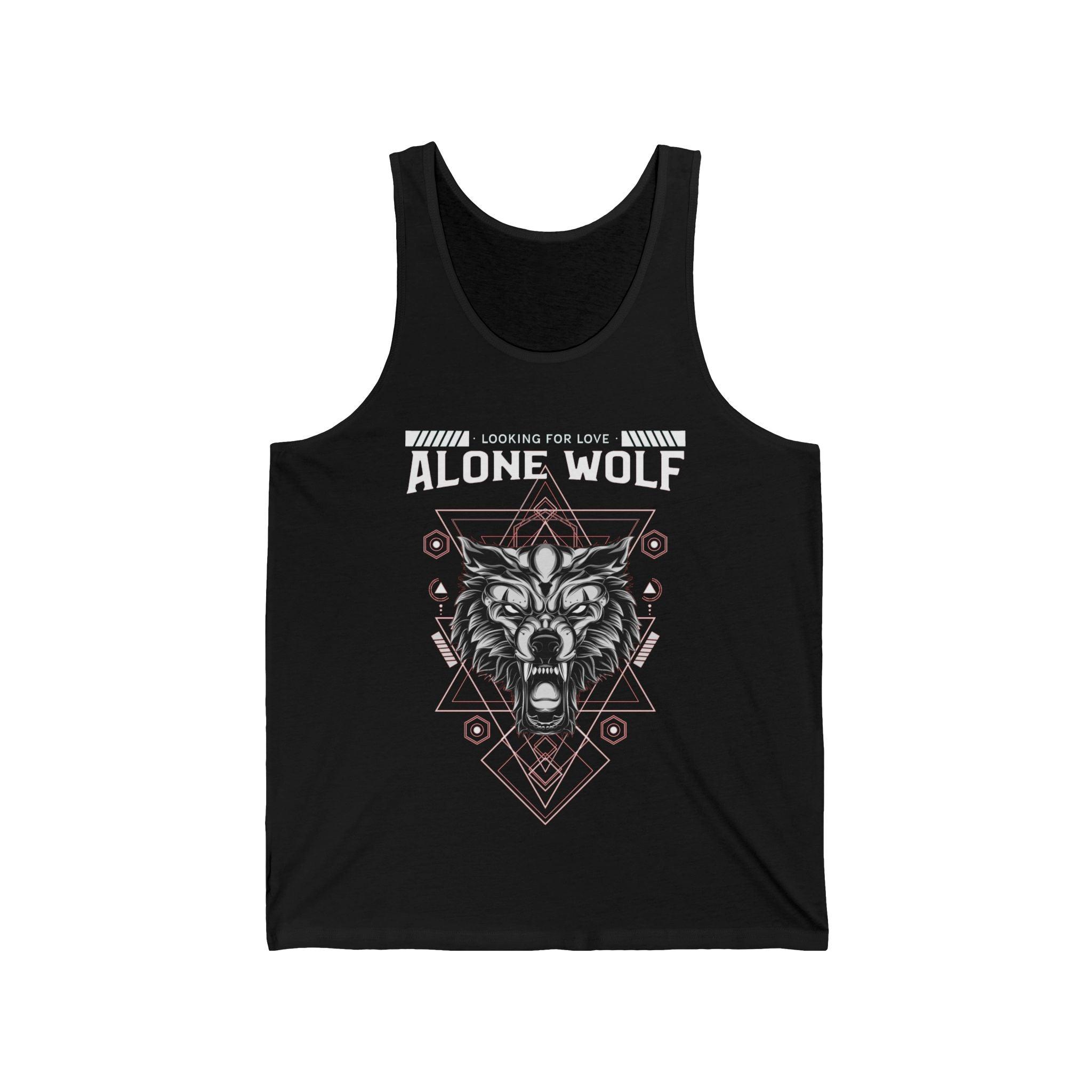 Alone Wolf Looking For Love - Tank Top - Witty Twisters Fashions