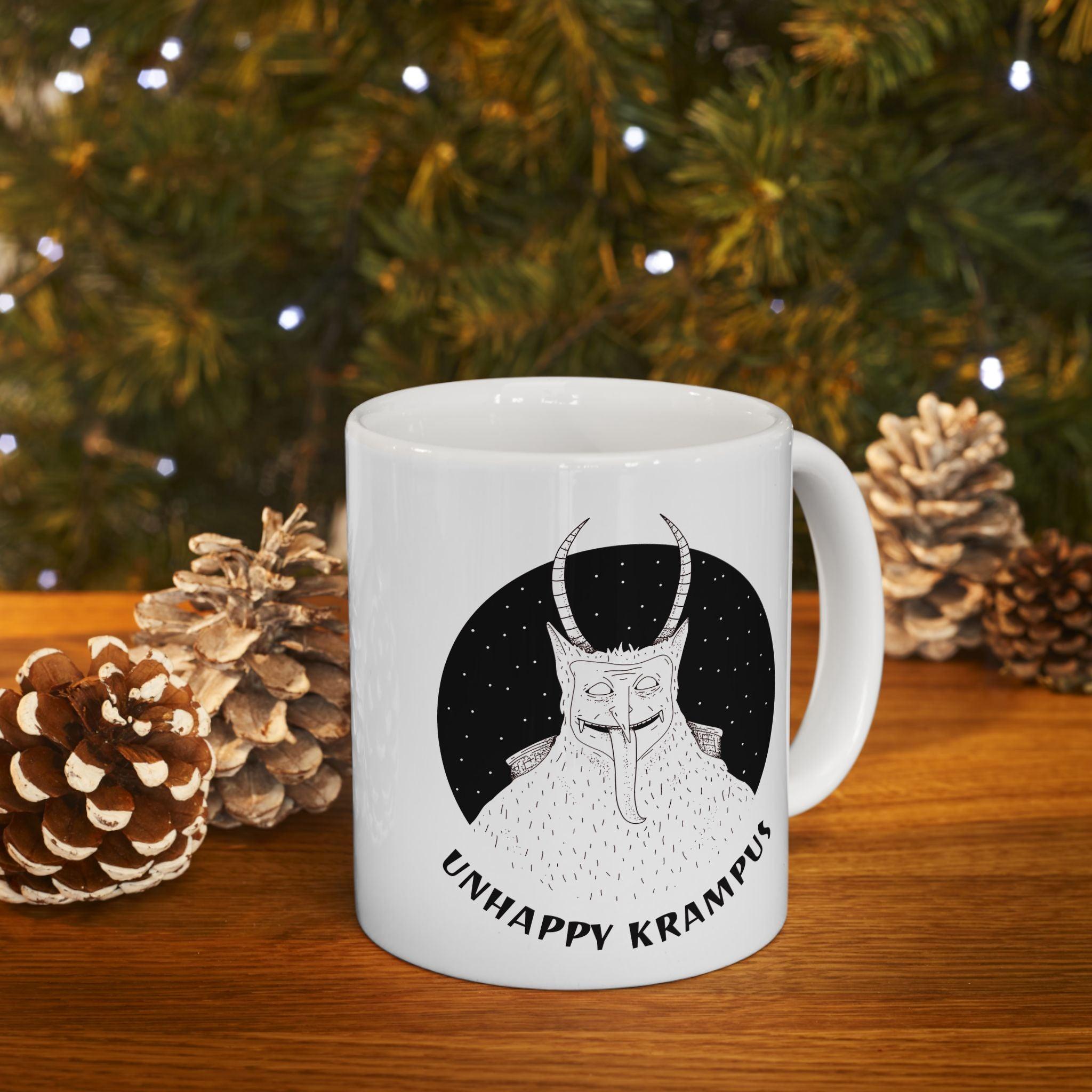 Unhappy Krampus - Ceramic Coffee Mug