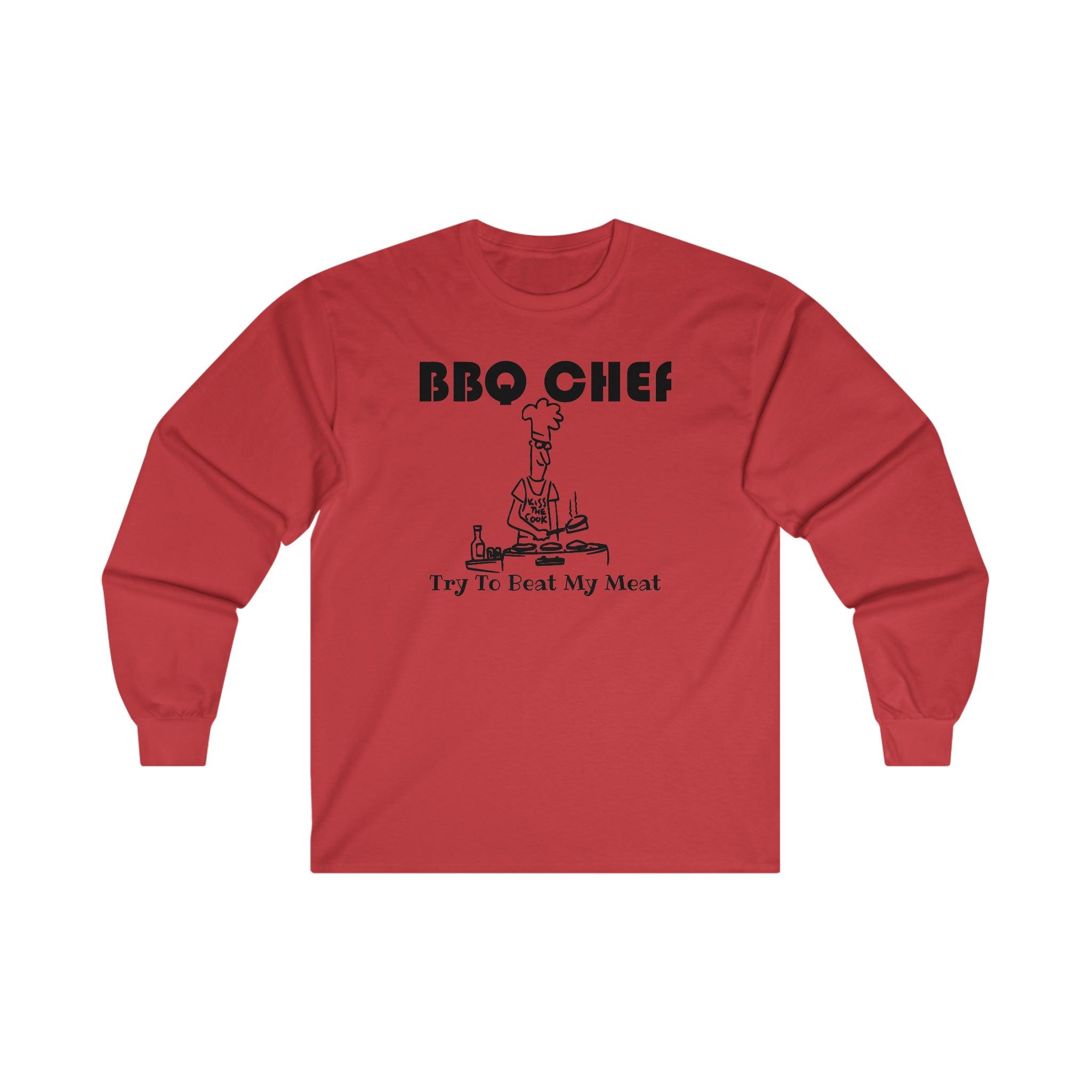 BBQ Chef Try To Beat My Meat - Long-Sleeve Tee - Witty Twisters Fashions