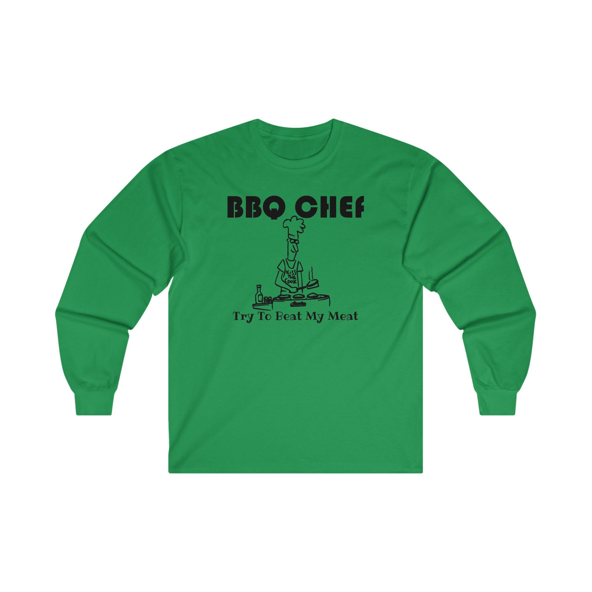 BBQ Chef Try To Beat My Meat - Long-Sleeve Tee - Witty Twisters Fashions