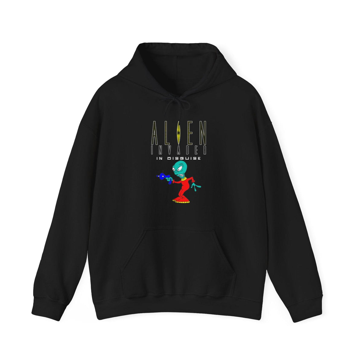 Alien Invader In Disguise - Hoodie - Witty Twisters Fashions