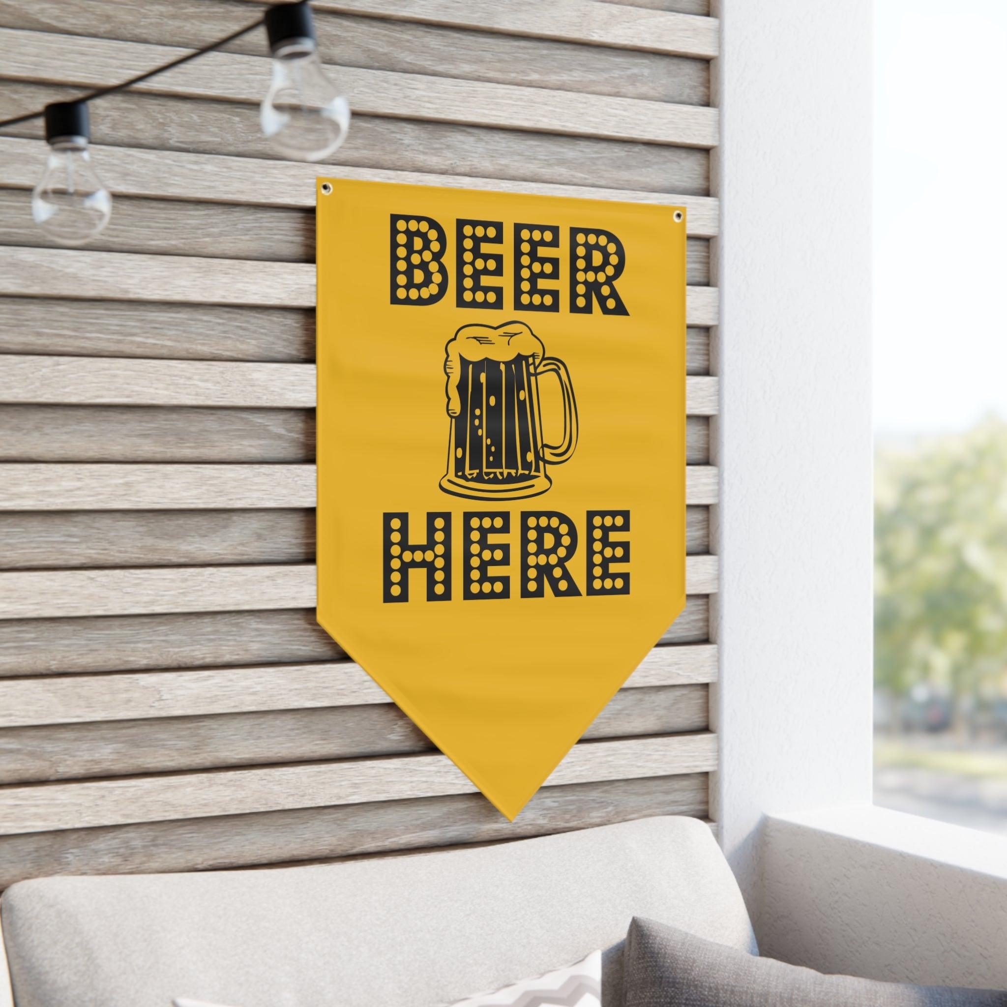 Beer Here - Pennant Banner - Witty Twisters Fashions