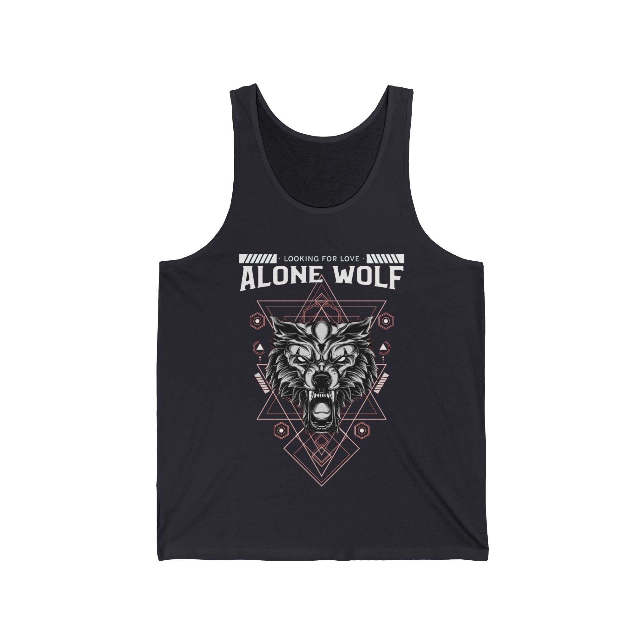 Alone Wolf Looking For Love - Tank Top - Witty Twisters Fashions