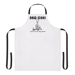 BBQ Chef Try To Beat My Meat - Cooking Apron - Witty Twisters Fashions