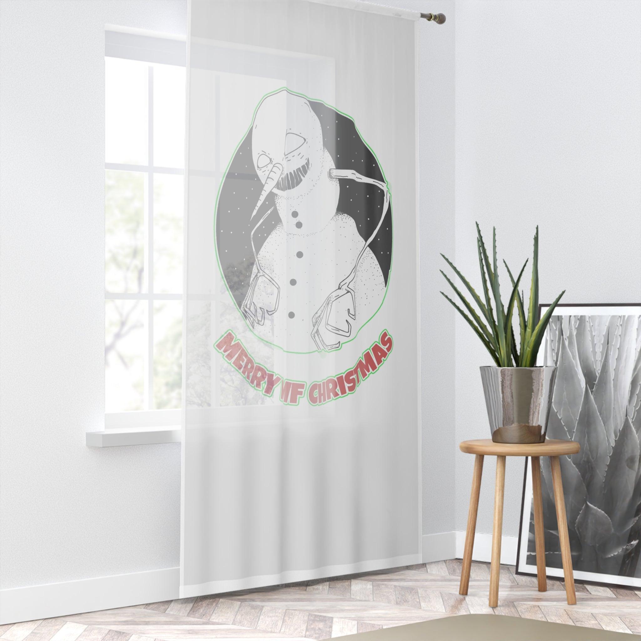 Merry MF Christmas - Window Curtain