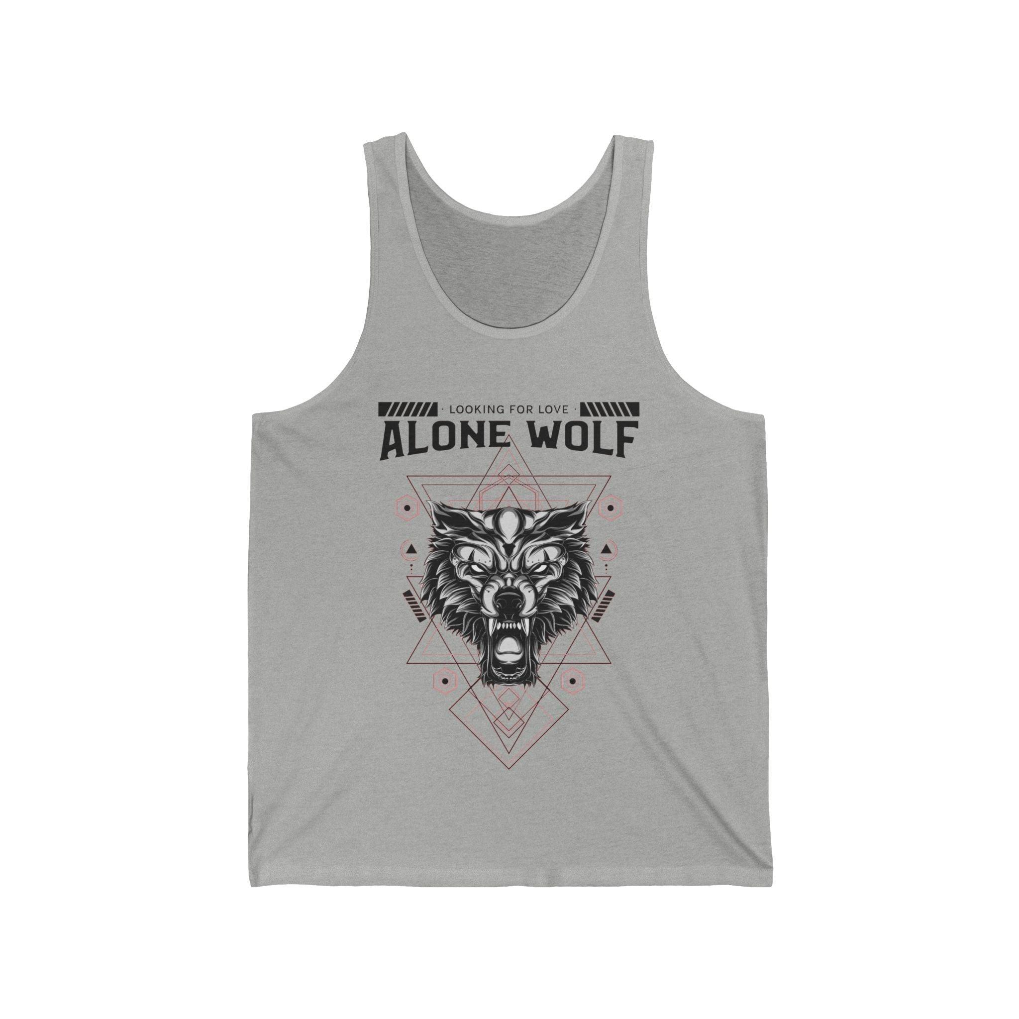 Alone Wolf Looking For Love - Tank Top - Witty Twisters Fashions