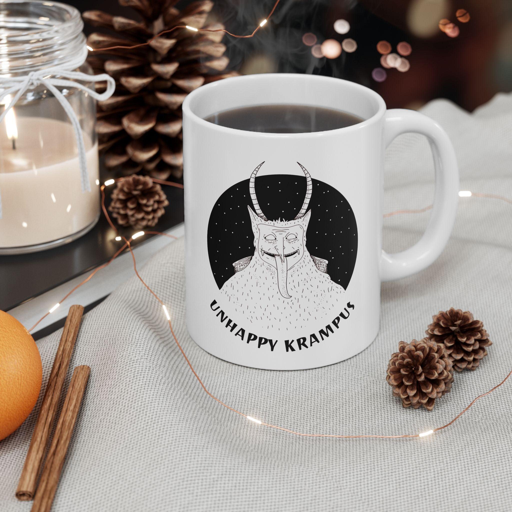 Unhappy Krampus - Ceramic Coffee Mug 11oz, 15oz - Witty Twisters Fashions