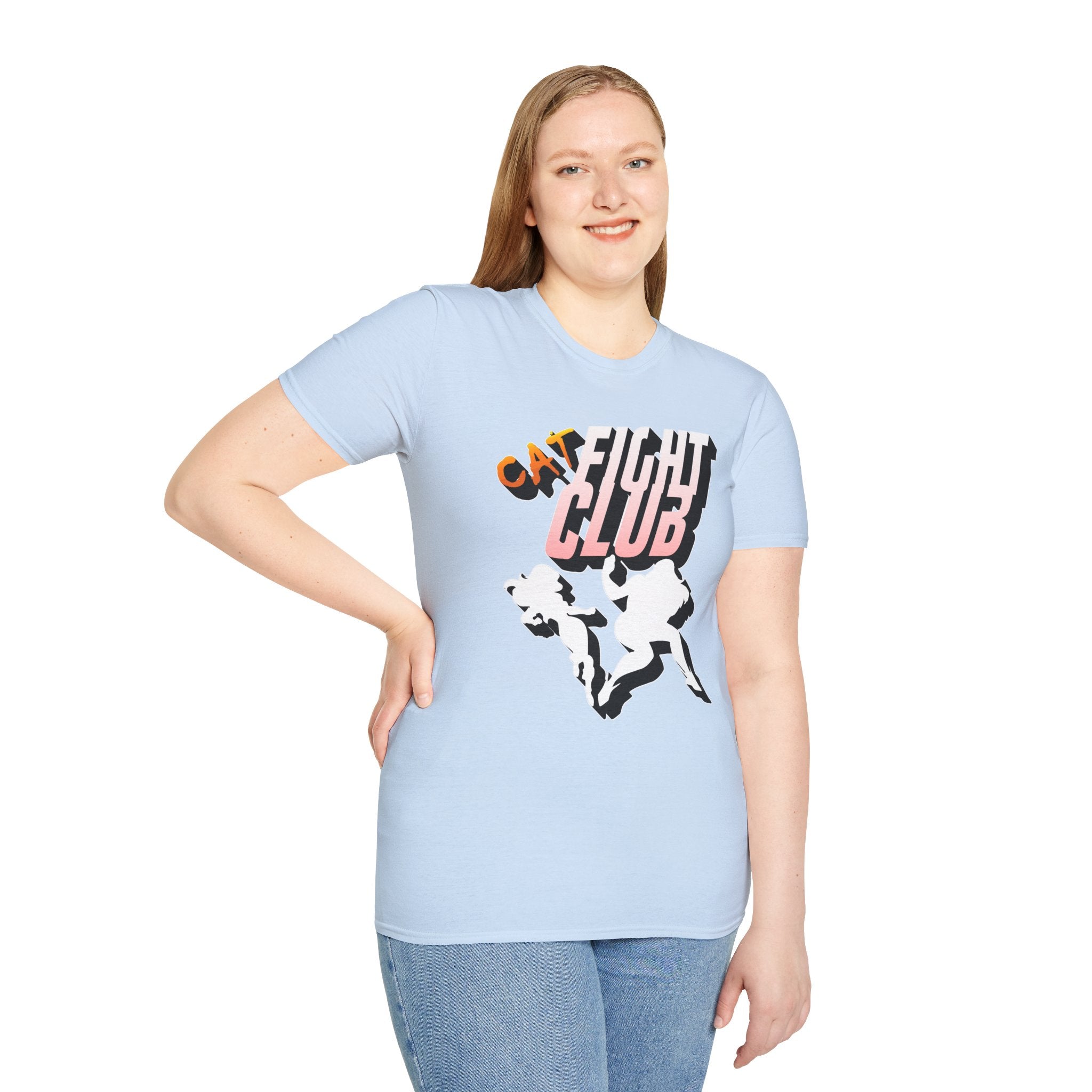 Cat Fight Club - Softstyle T-Shirt