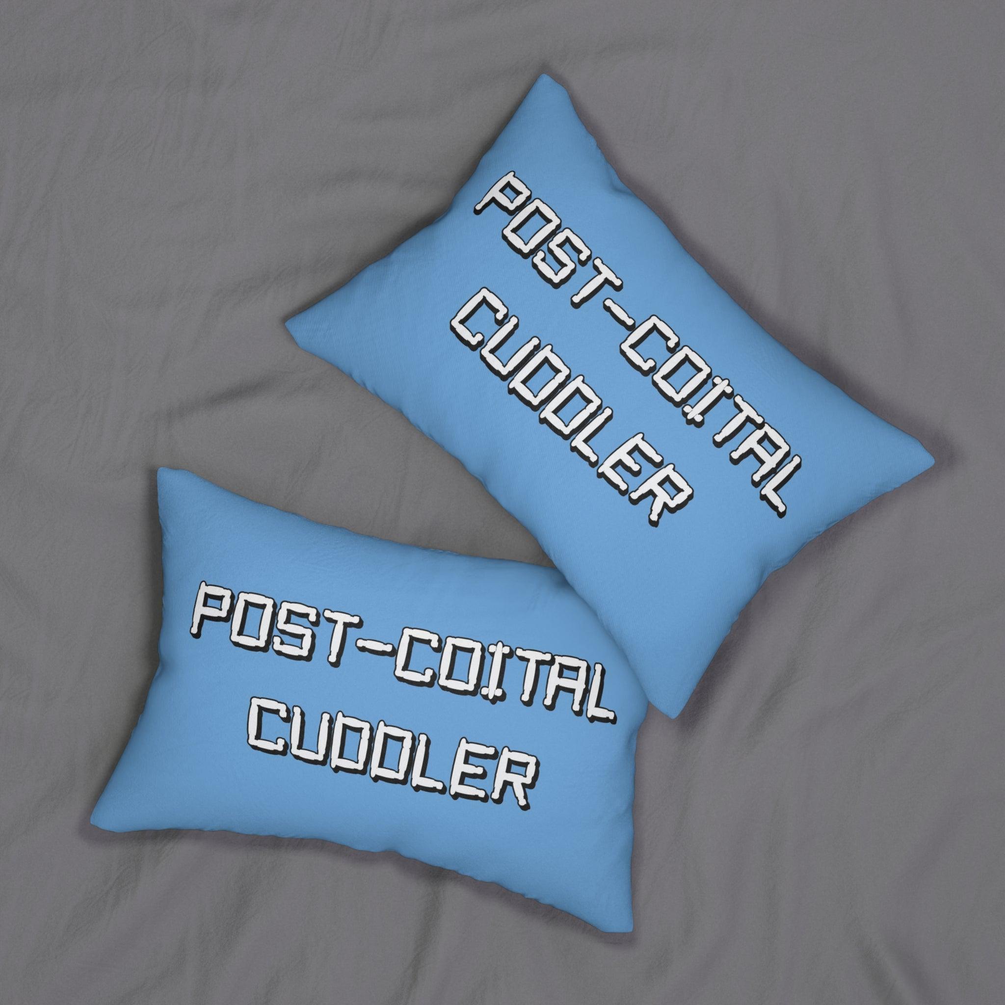 Post-Coital Cuddler - Spun Polyester Lumbar Pillow - Witty Twisters Fashions