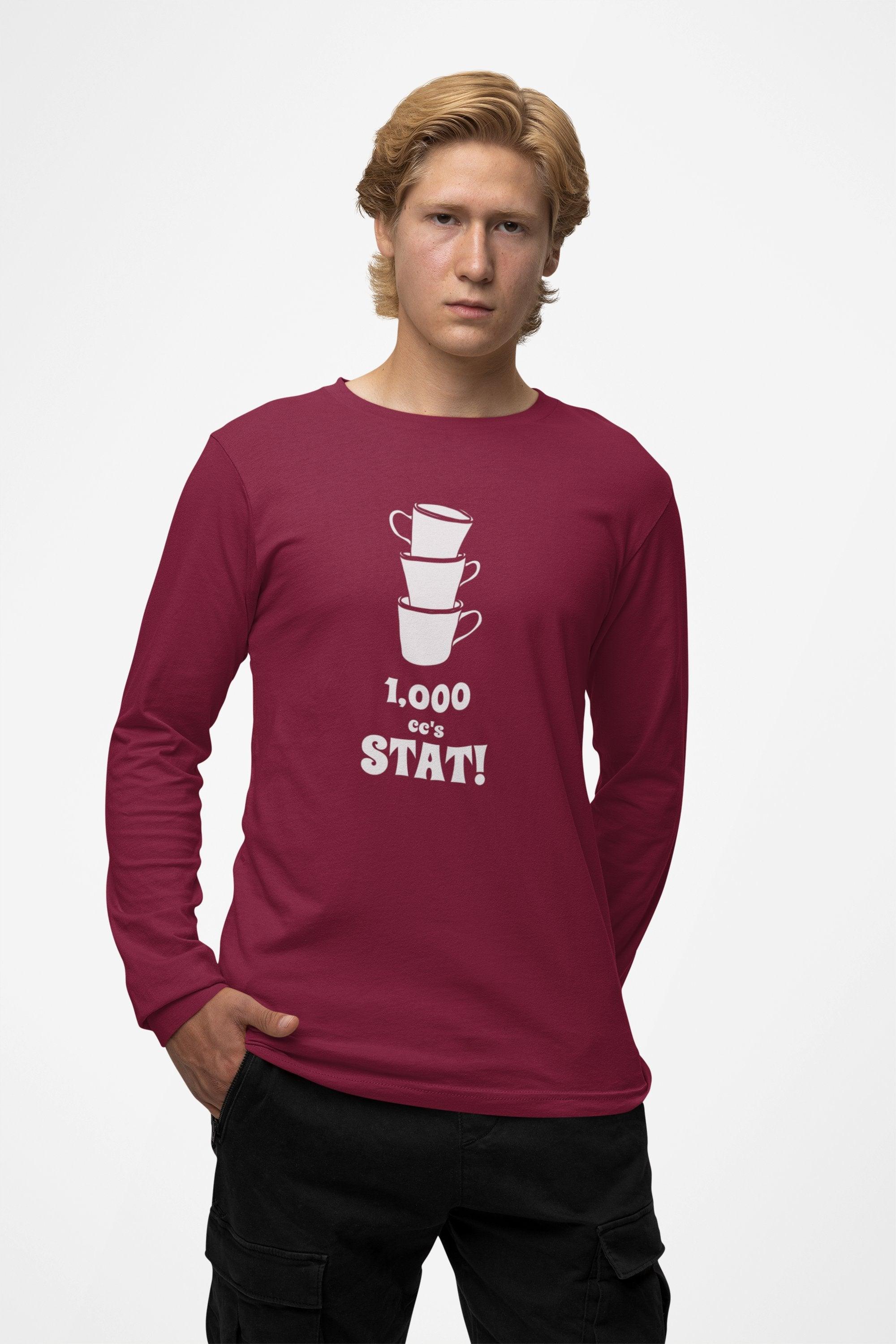 1,000 cc's Stat! - Long-Sleeve Tee - Witty Twisters Fashions