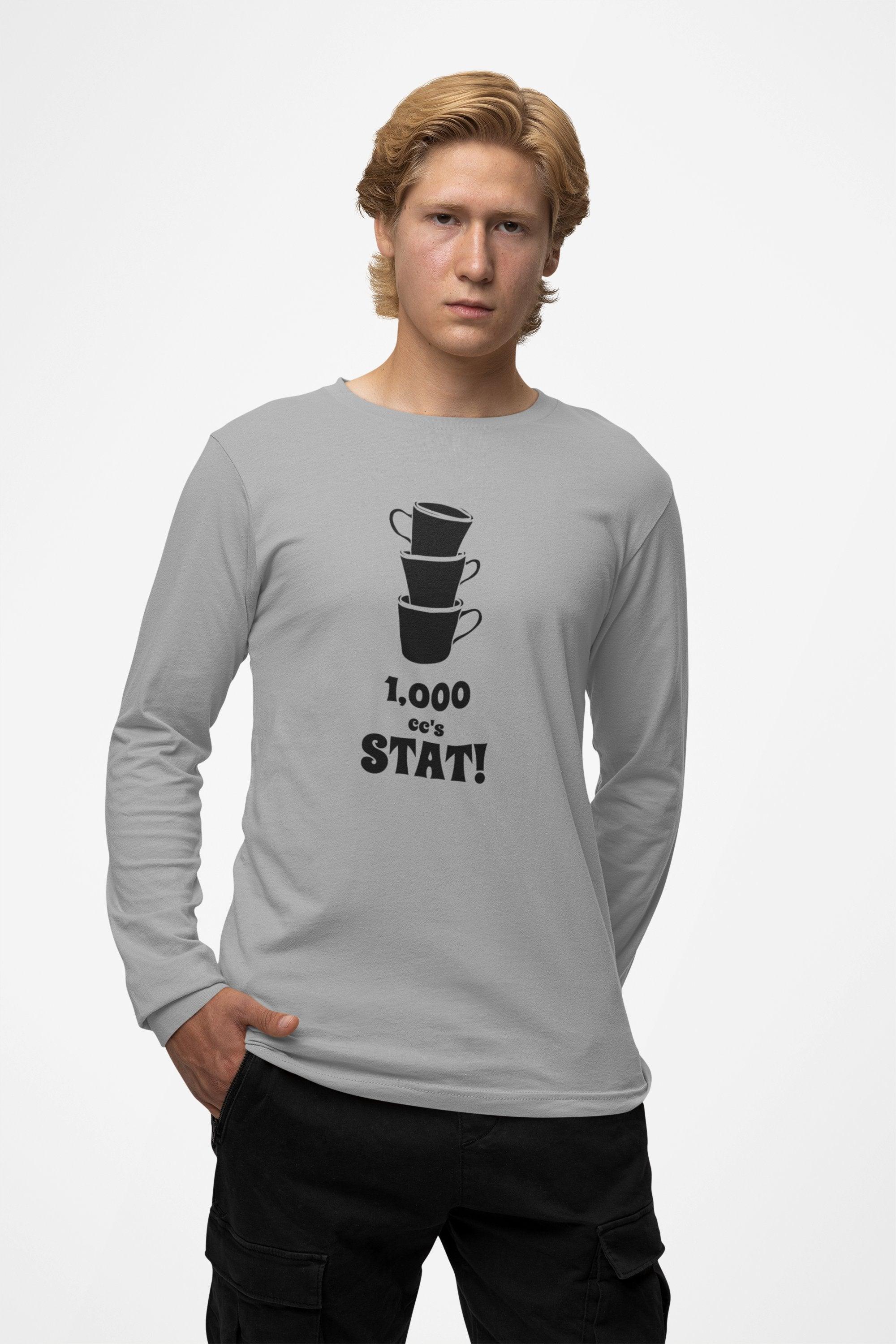 1,000 cc's Stat! - Long-Sleeve Tee - Witty Twisters Fashions