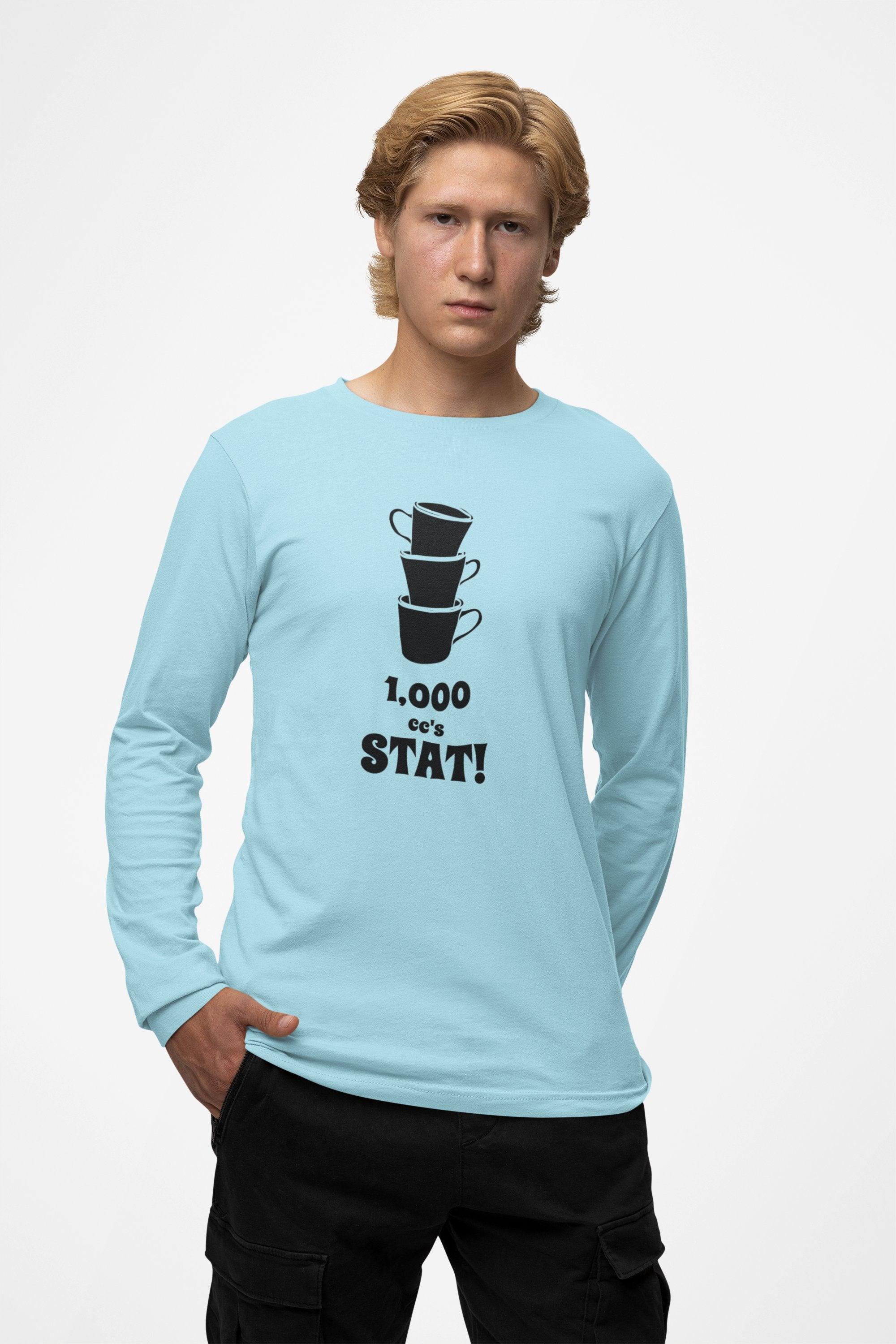 1,000 cc's Stat! - Long-Sleeve Tee - Witty Twisters Fashions