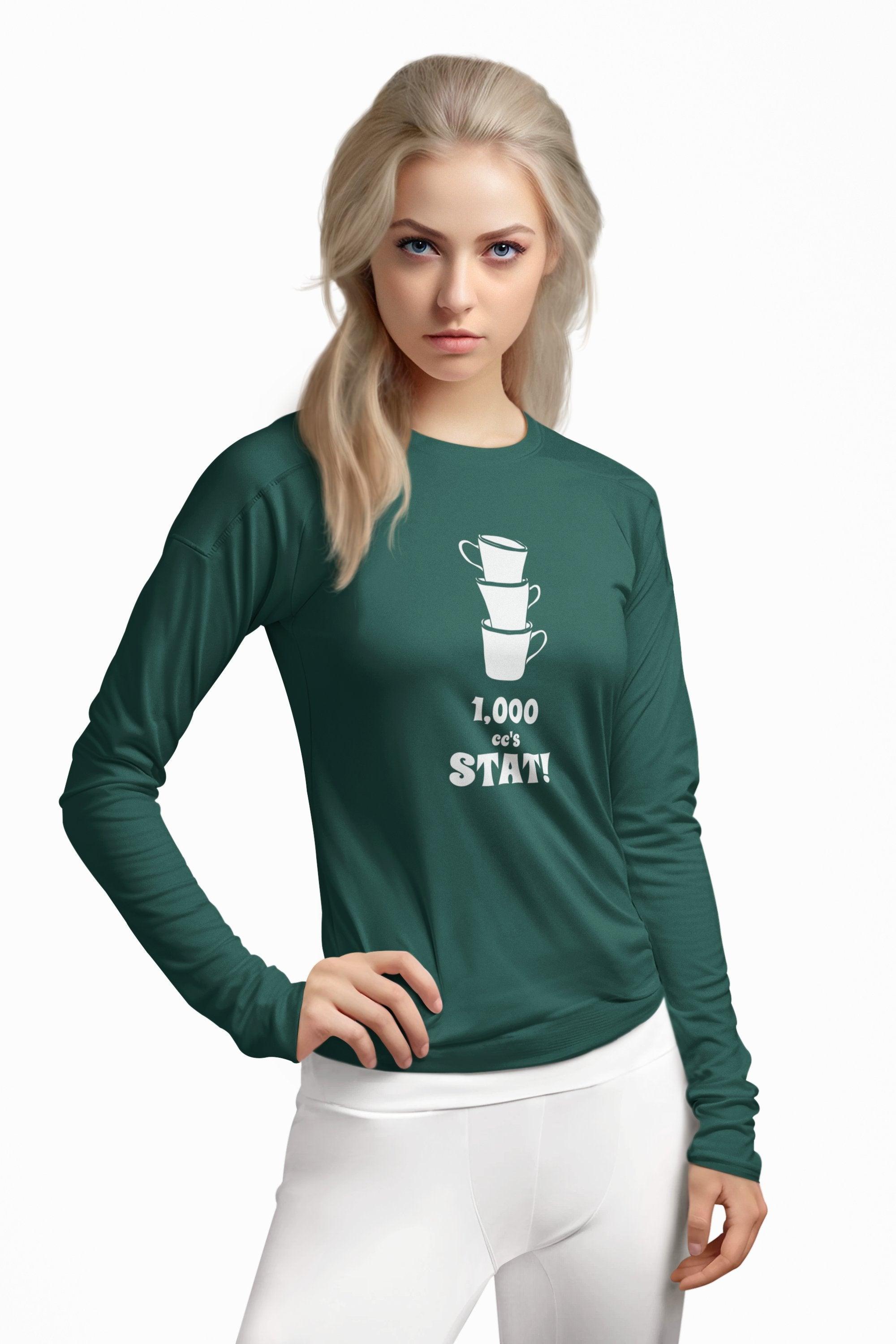 1,000 cc's Stat! - Long-Sleeve Tee - Witty Twisters Fashions