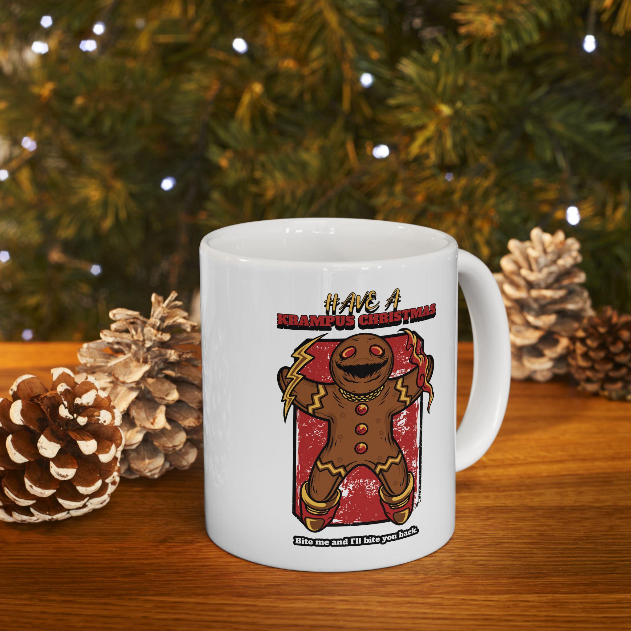 Have a Krampus Christmas Bite me and I'll bite you back. - Ceramic Coffee Mug 11oz, 15oz