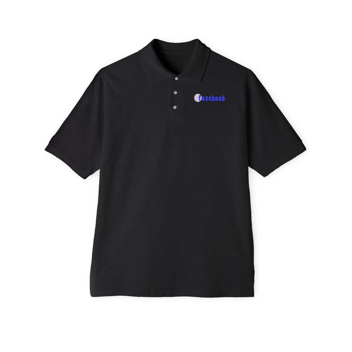 Faceboob - Men's Piqué Polo Shirt - Witty Twisters Fashions