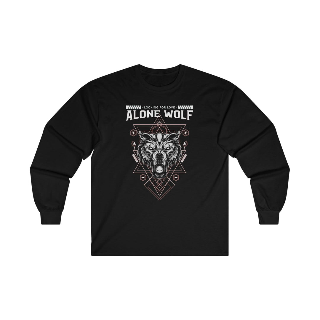 Alone Wolf Looking For Love - Long-Sleeve Tee - Witty Twisters T-Shirts