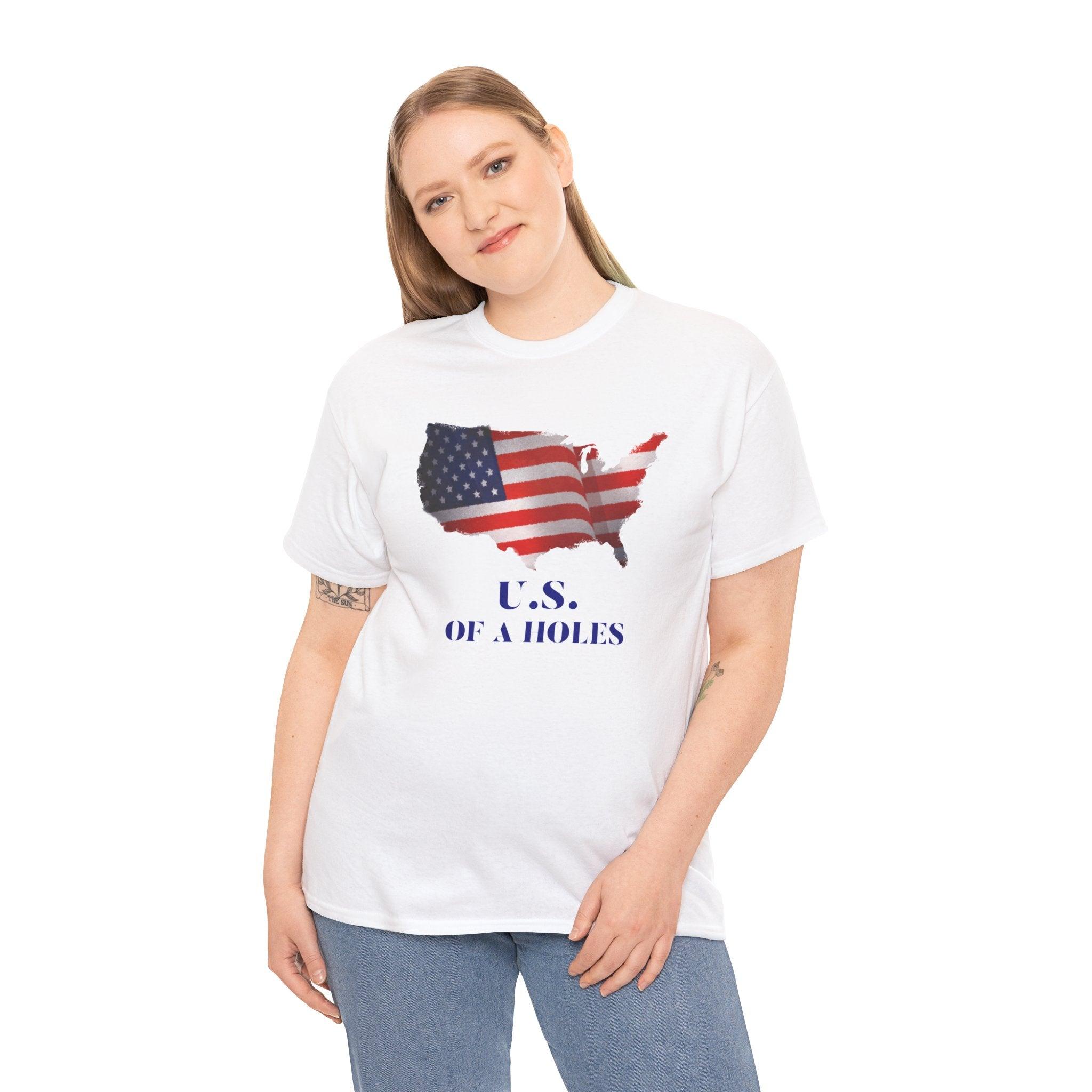 US of A holes - T-Shirt - Witty Twisters Fashions