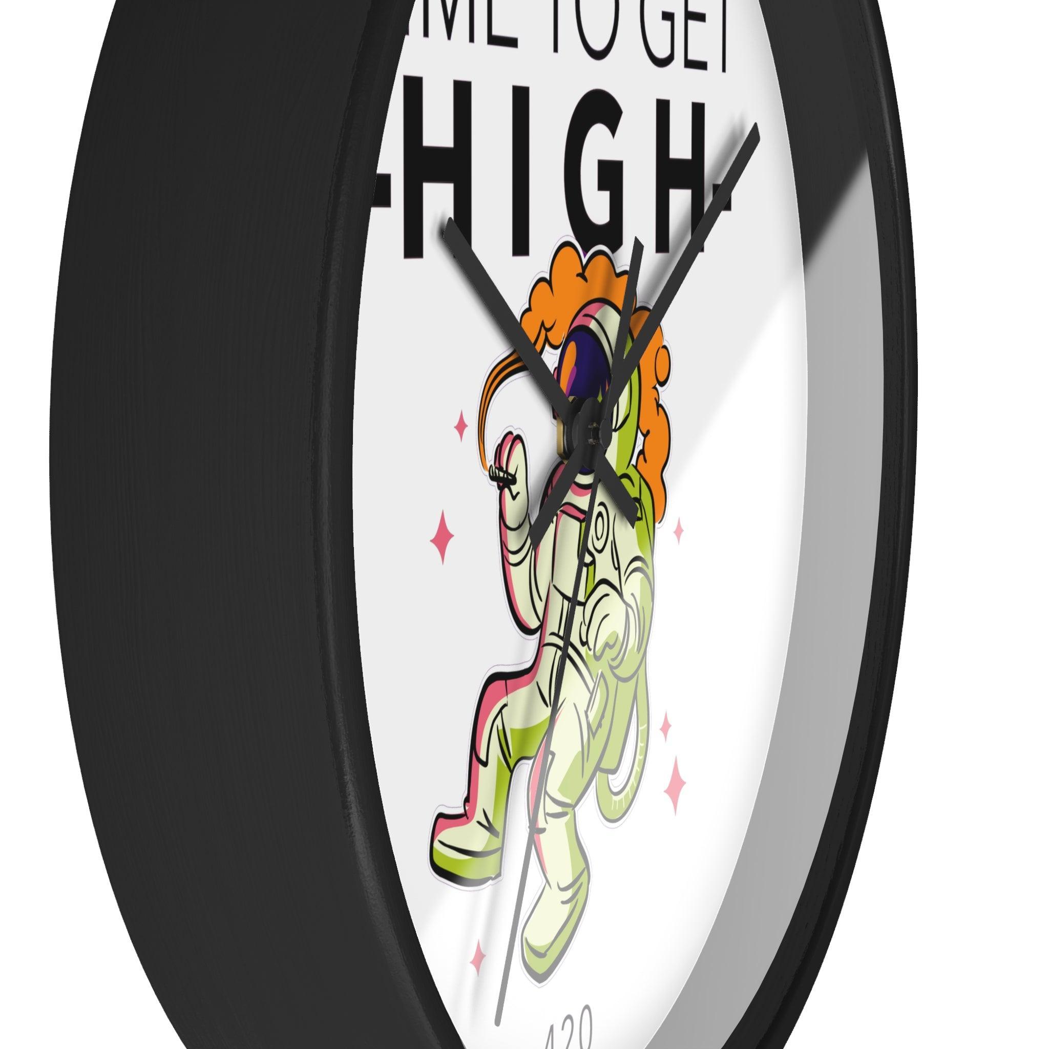 Time To Get High 420 - Wall Clock - Witty Twisters Fashions