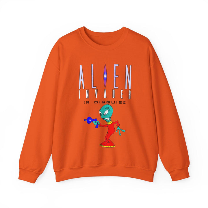 Alien Invader In Disguise - Sweatshirt - Witty Twisters T-Shirts