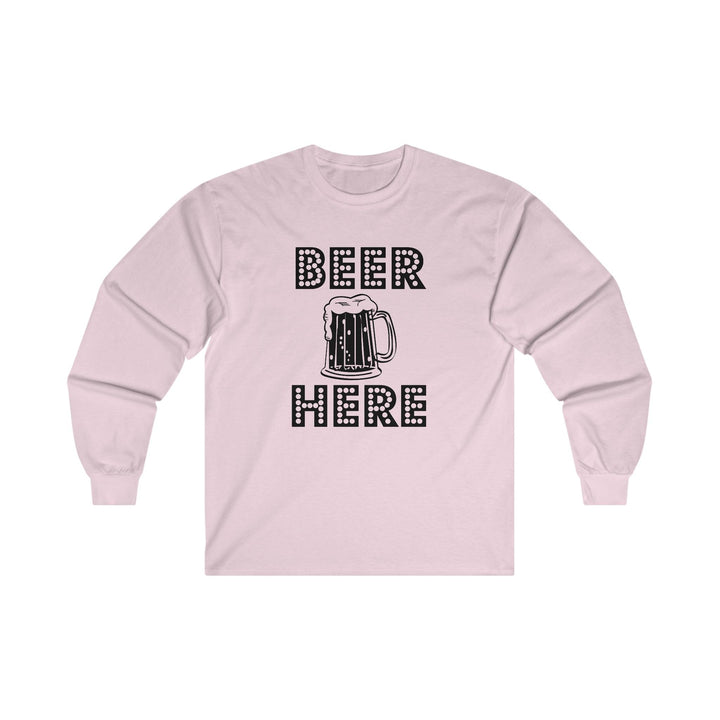 Beer Here - Long-Sleeve Tee - Witty Twisters T-Shirts