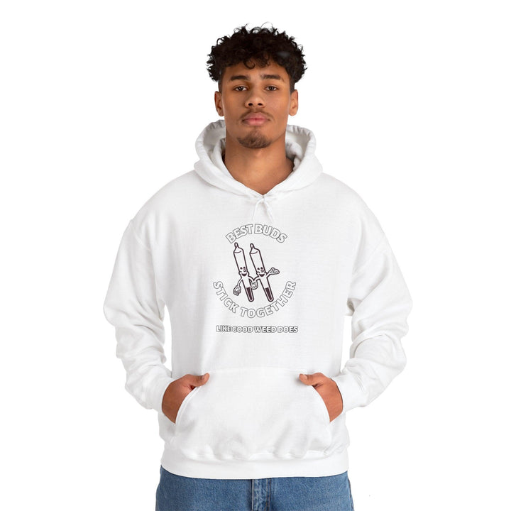 Best Buds Stick Together Like Good Weed Does - Hoodie - Witty Twisters Fashions