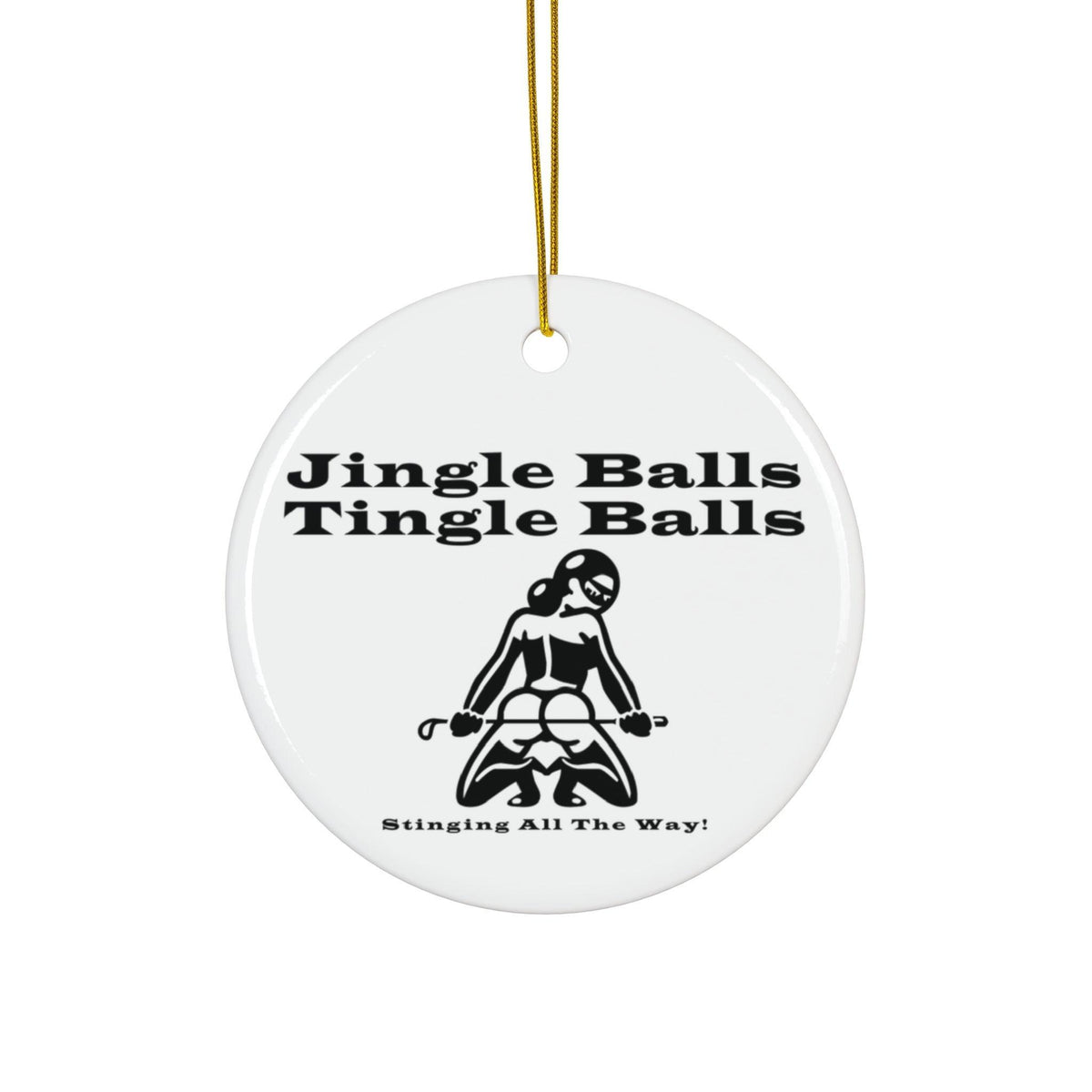 Jingle Balls ... Stinging All The Way - Ceramic Ornaments - Witty Twisters Fashions