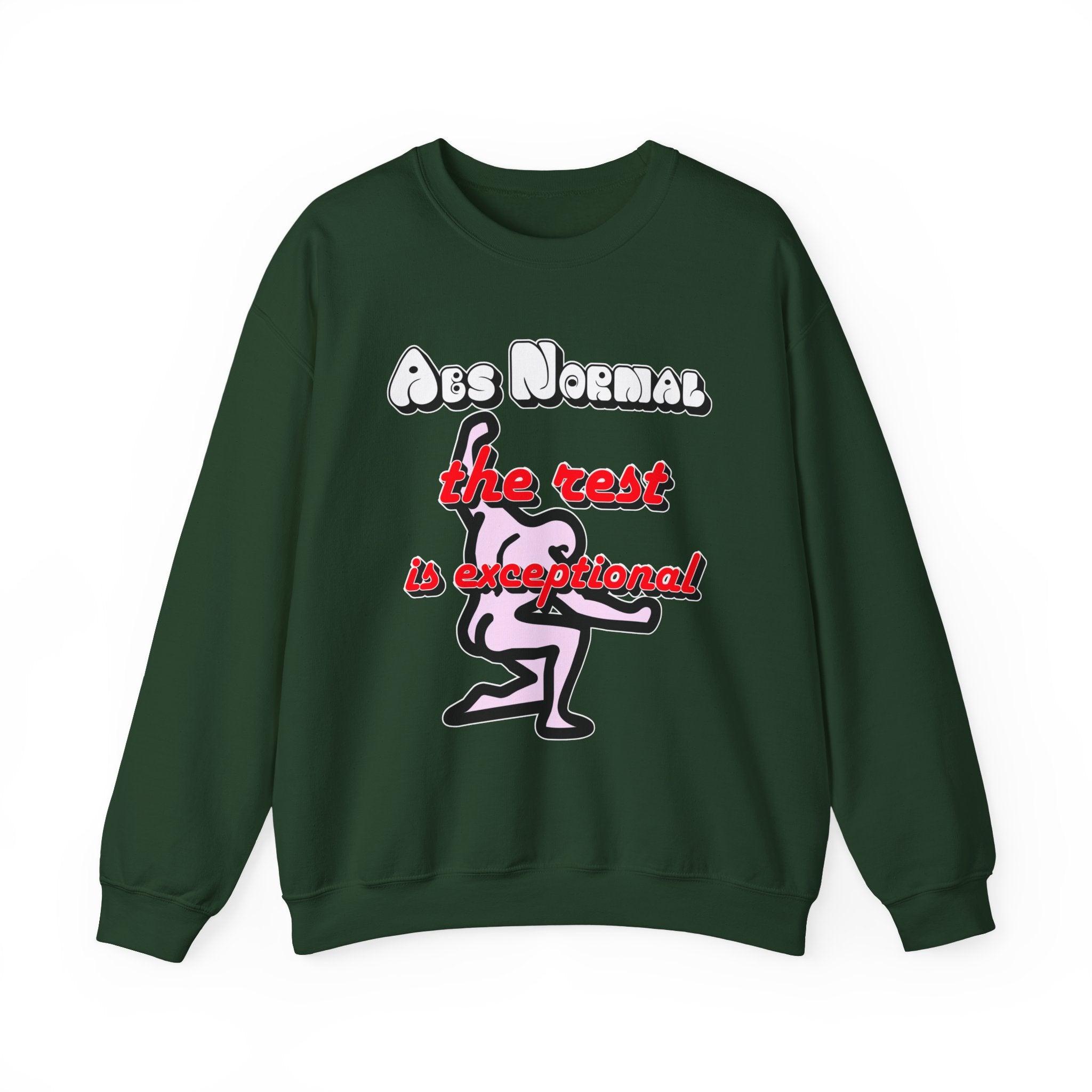 Abs Normal The Rest Is Exceptional - Sweatshirt - Witty Twisters T-Shirts