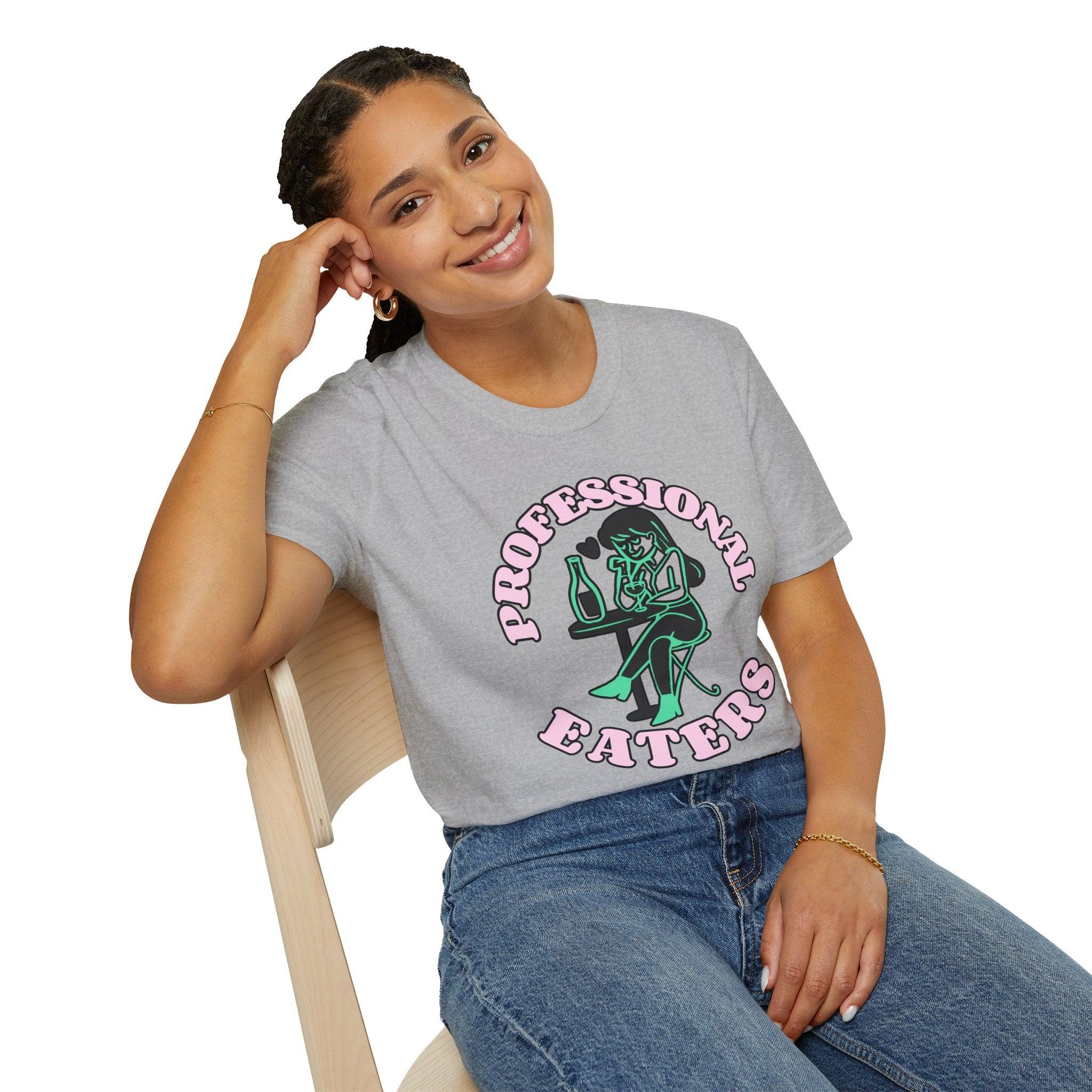 Professional eaters are a girl's best friend - Softstyle T-shirt - Witty Twisters Fashions