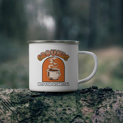 Grounds Not For Dismissal - Enamel Camping Coffee Cup - Witty Twisters Fashions