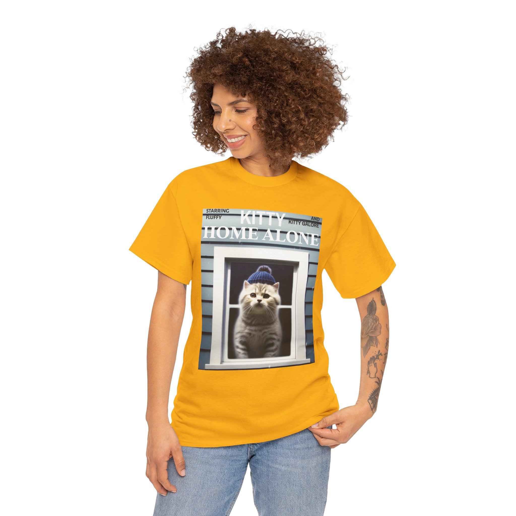 Kitty Home Alone - T-Shirt - Witty Twisters Fashions