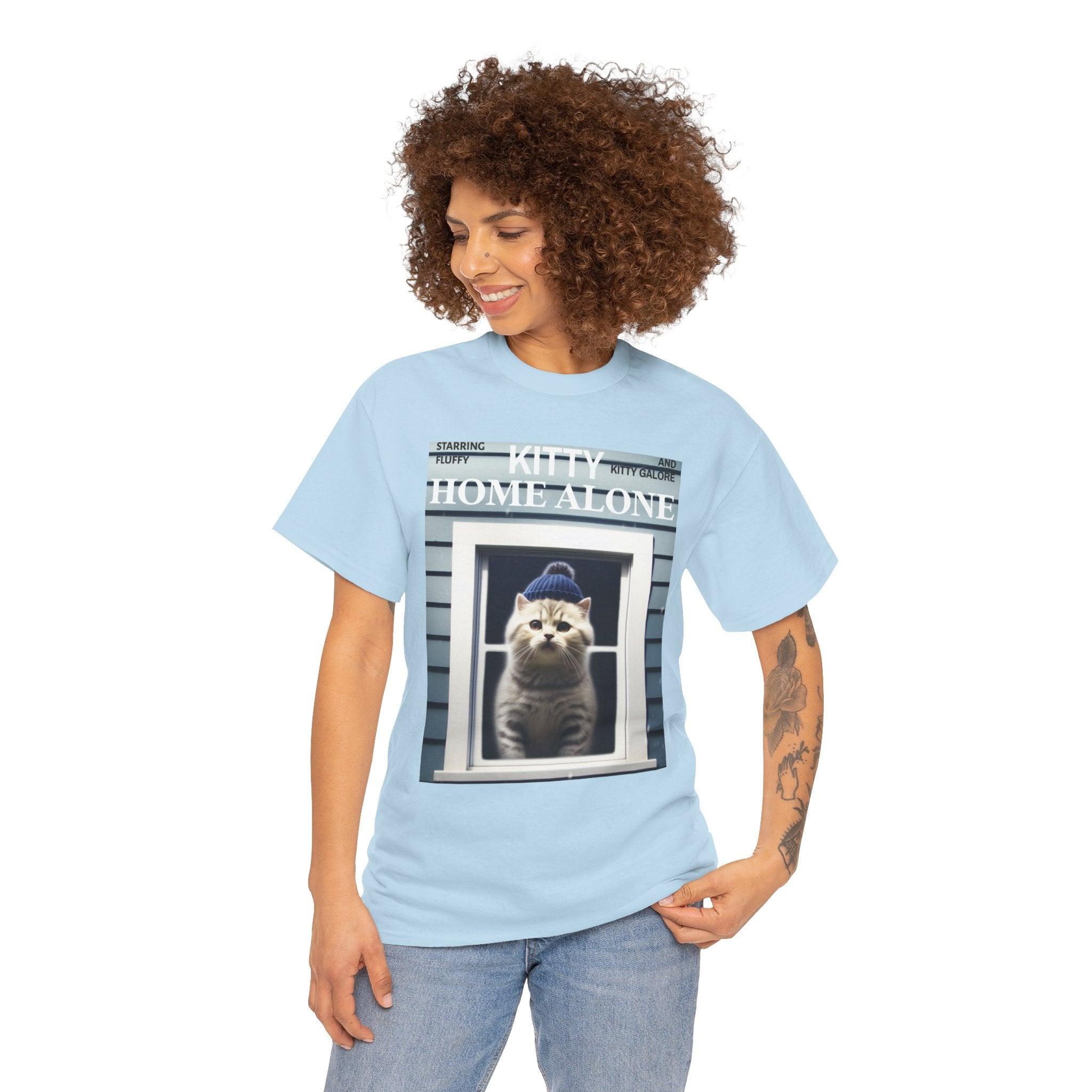 Kitty Home Alone - T-Shirt - Witty Twisters Fashions