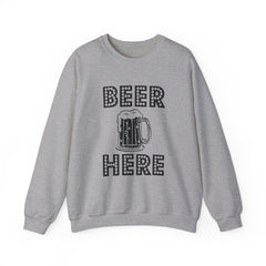 Beer Here - Sweatshirt - Witty Twisters T-Shirts