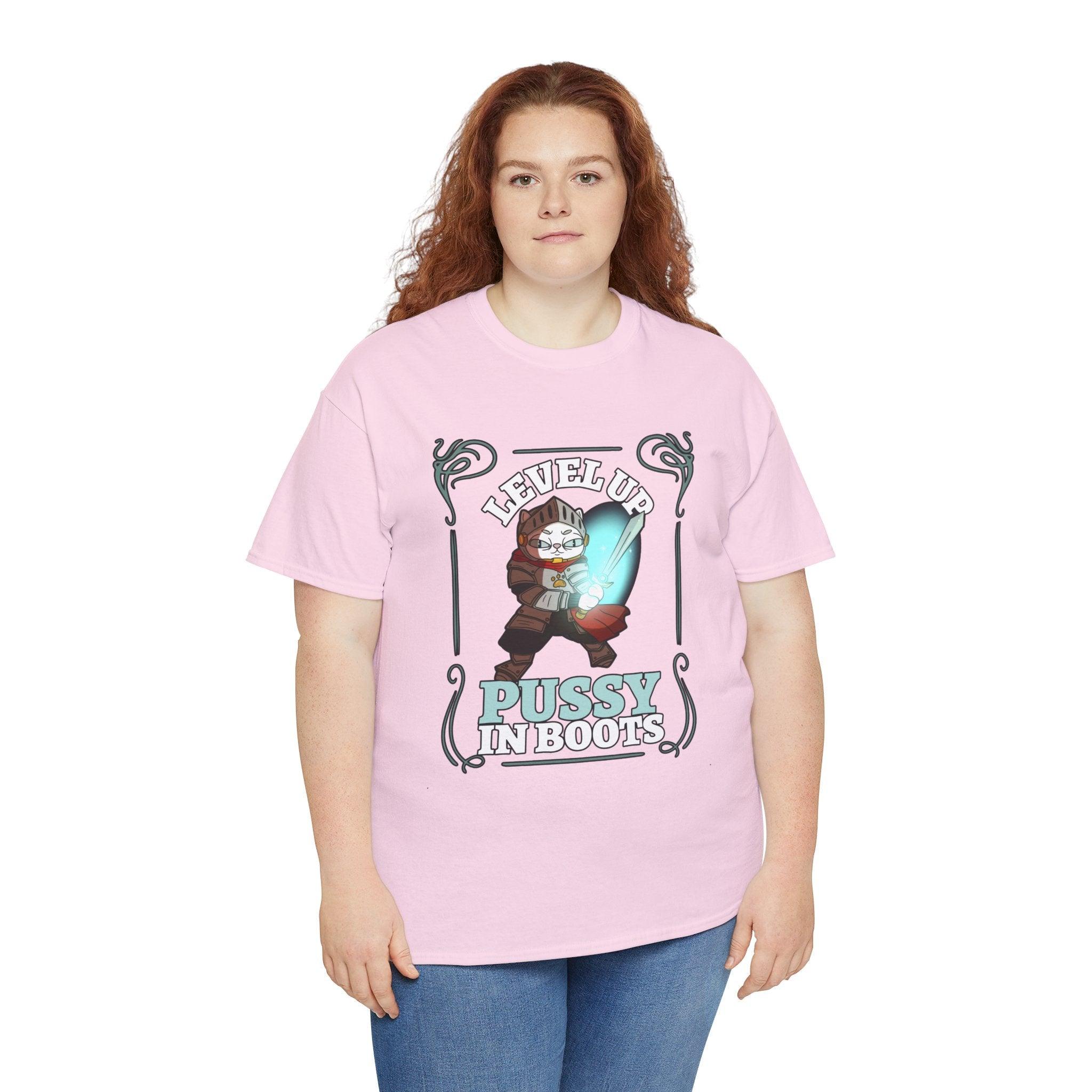 Level Up Pussy In Boots - T-Shirt - Witty Twisters Fashions