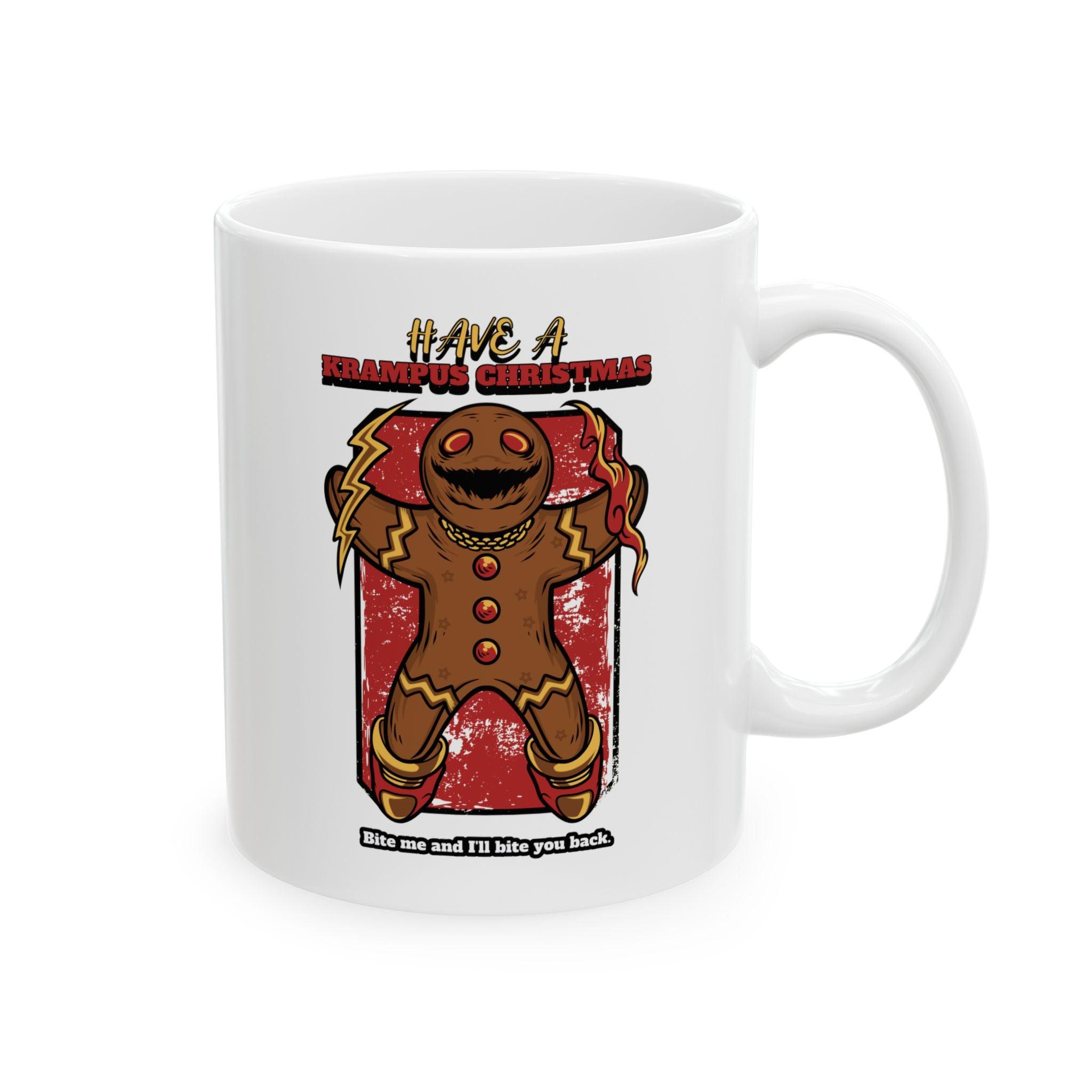 Have a Krampus Christmas Bite me and I'll bite you back. - Ceramic Coffee Mug 11oz, 15oz